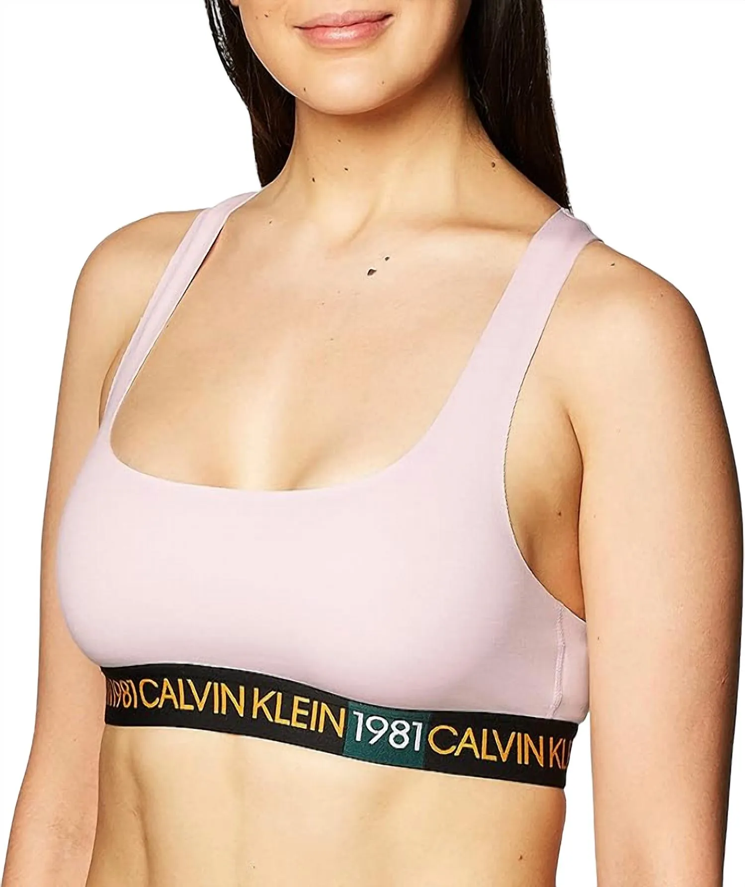 1981 Bold Unlined Bralette In Pink Sky