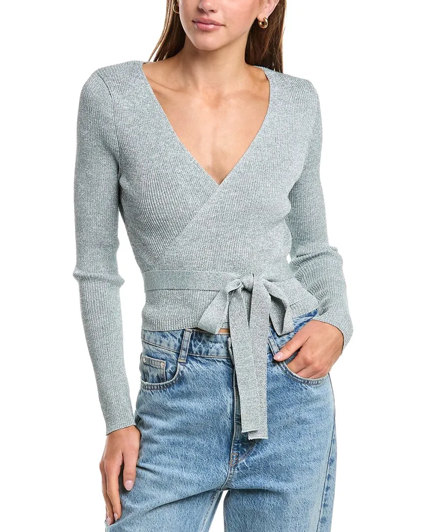 525 America Lurex Wrap Top