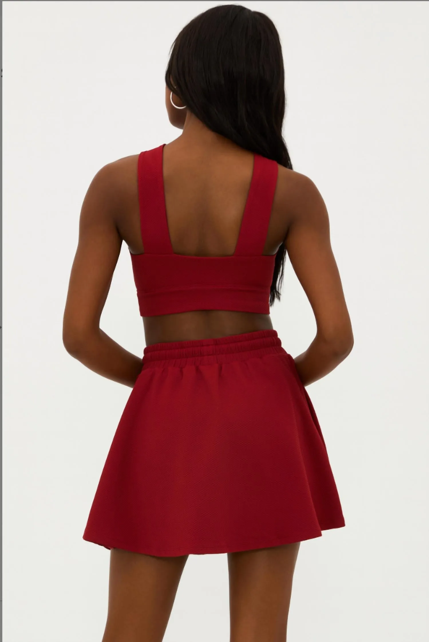 Adia Top In Red Waffle