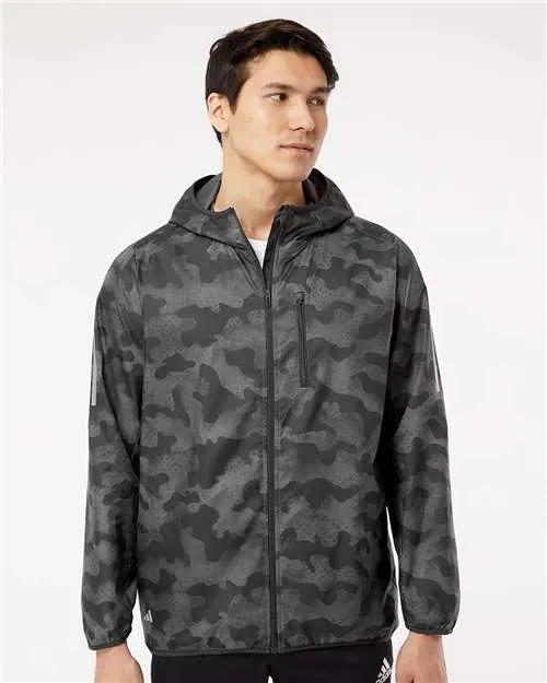 Adidas A524 Hooded Full-Zip Windbreaker