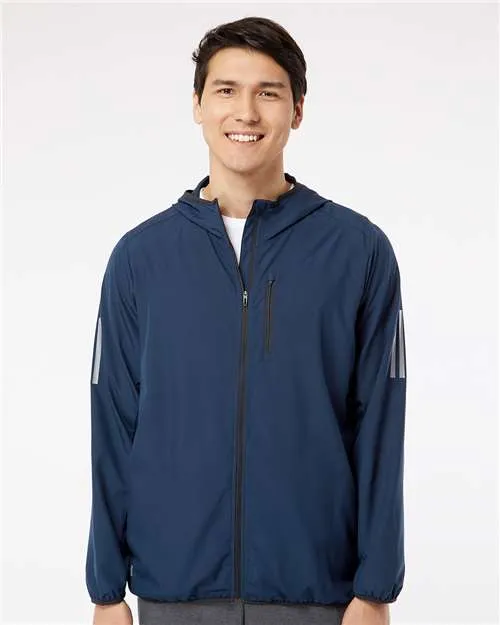 Adidas A524 Hooded Full-Zip Windbreaker