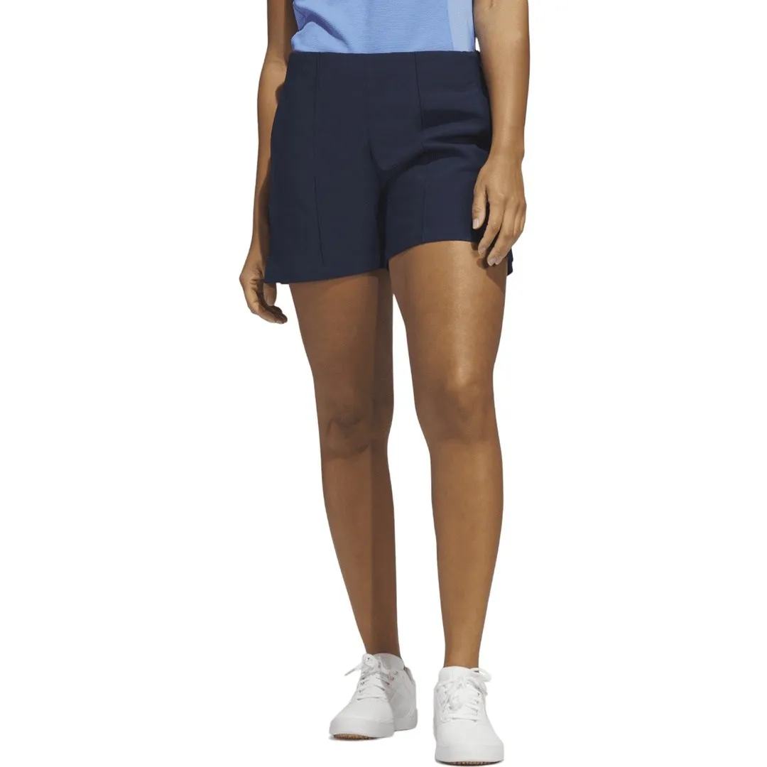 adidas Ladies Pintuck 5-Inch Pull On Golf Shorts HY4091