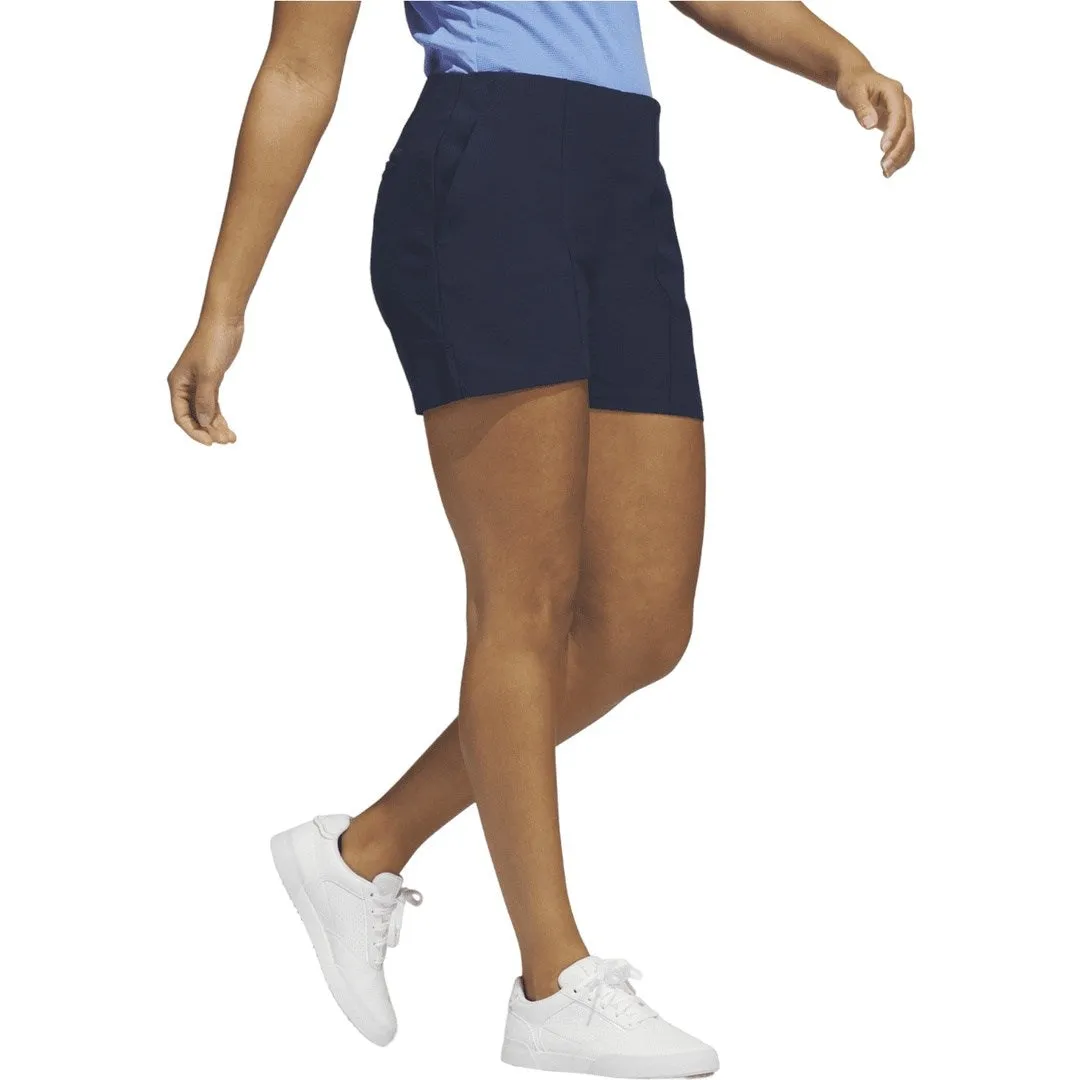 adidas Ladies Pintuck 5-Inch Pull On Golf Shorts HY4091