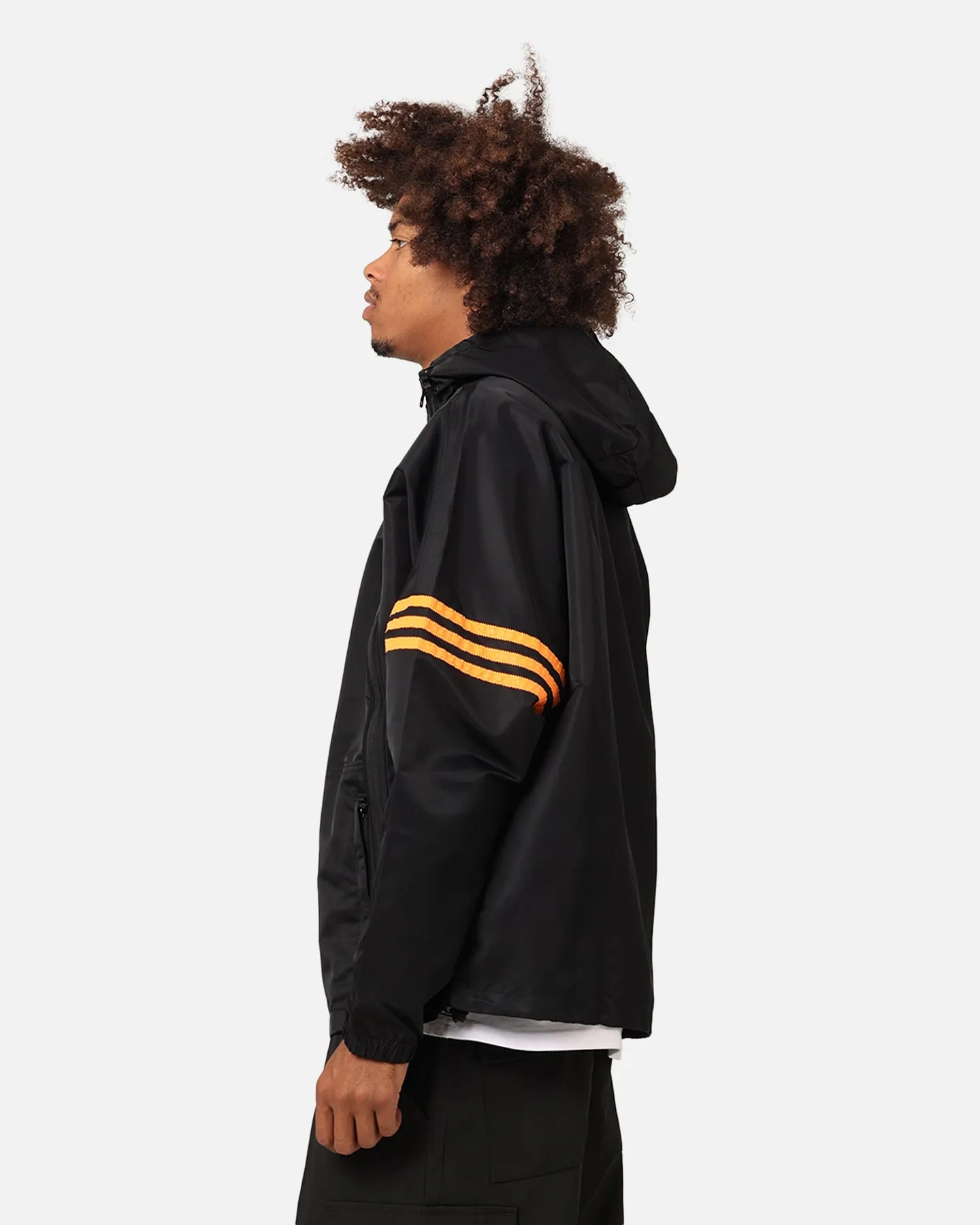 Adidas Neuclassics  Dual Zip Windbreaker Black/Semi Impact Orange