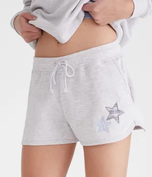 Aeropostale Patterned Star High-Rise Dolphin Shorts