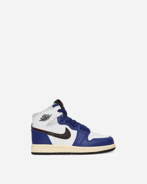 Air Jordan 1 High OG 'Rare Air' (PS) Sneakers White / Deep Royal Blue