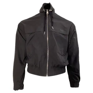 AMI Paris Ami de Cœur Windbreaker Jacket in Black Polyamide