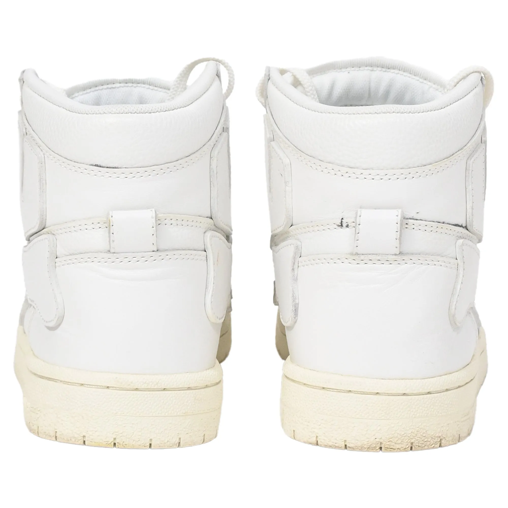 Amiri Skel High Top Sneakers in White Leather