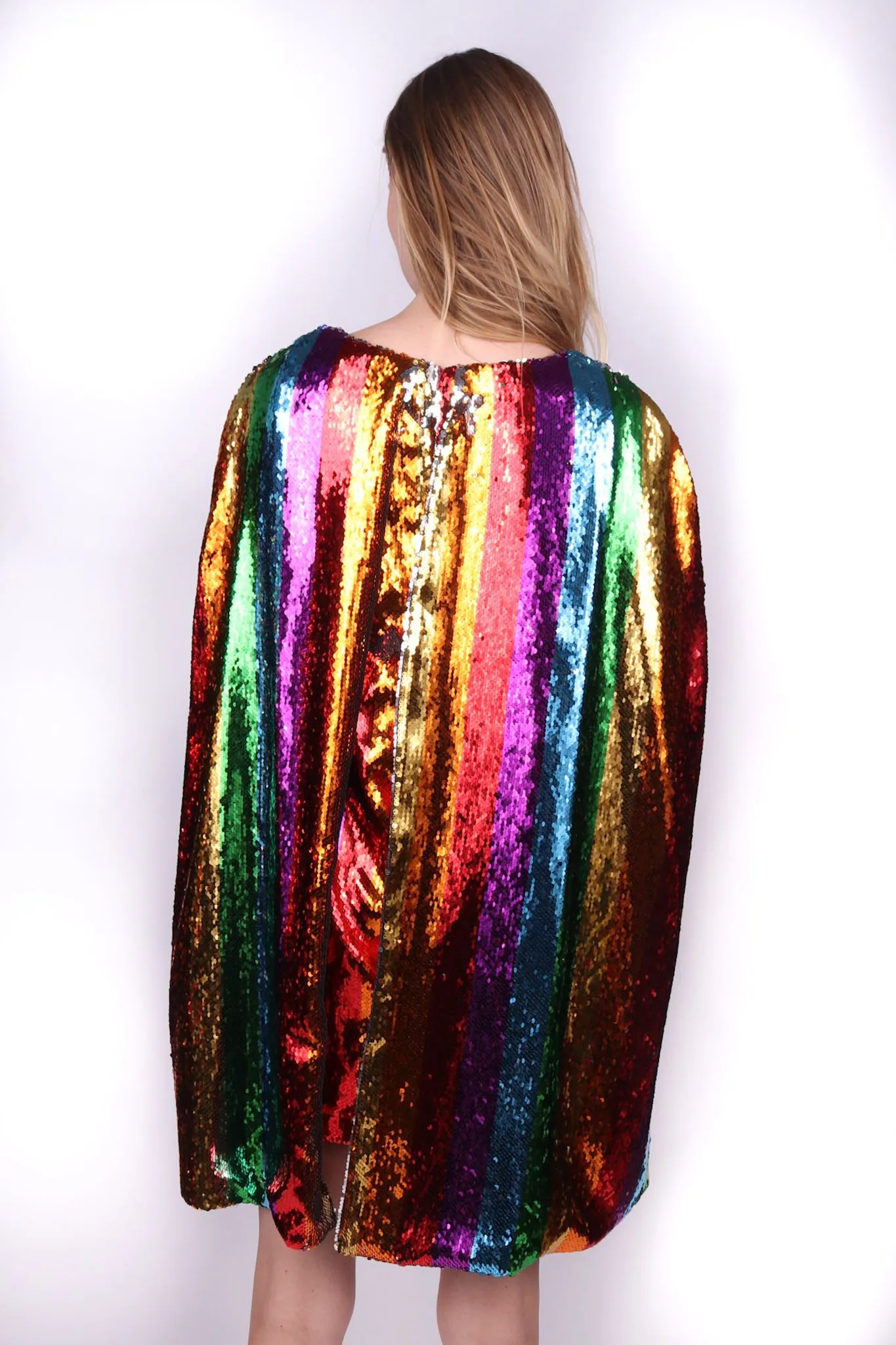 Any Old Iron Rainbow Cape Dress