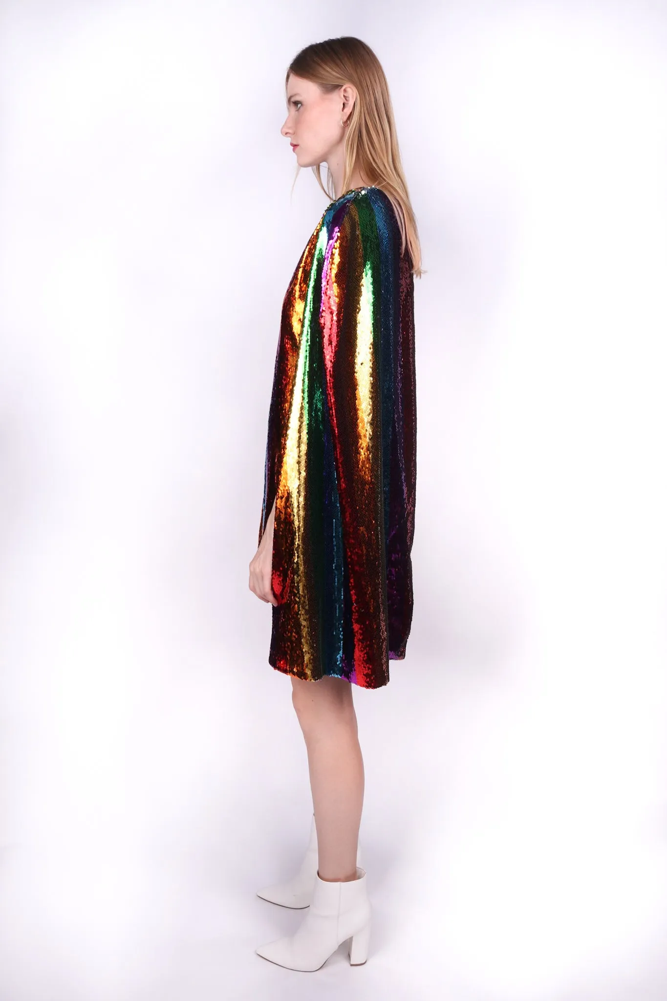 Any Old Iron Rainbow Cape Dress