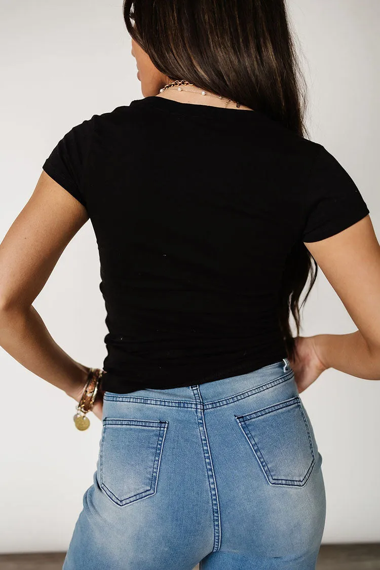 Ashley Layering Tee - Black