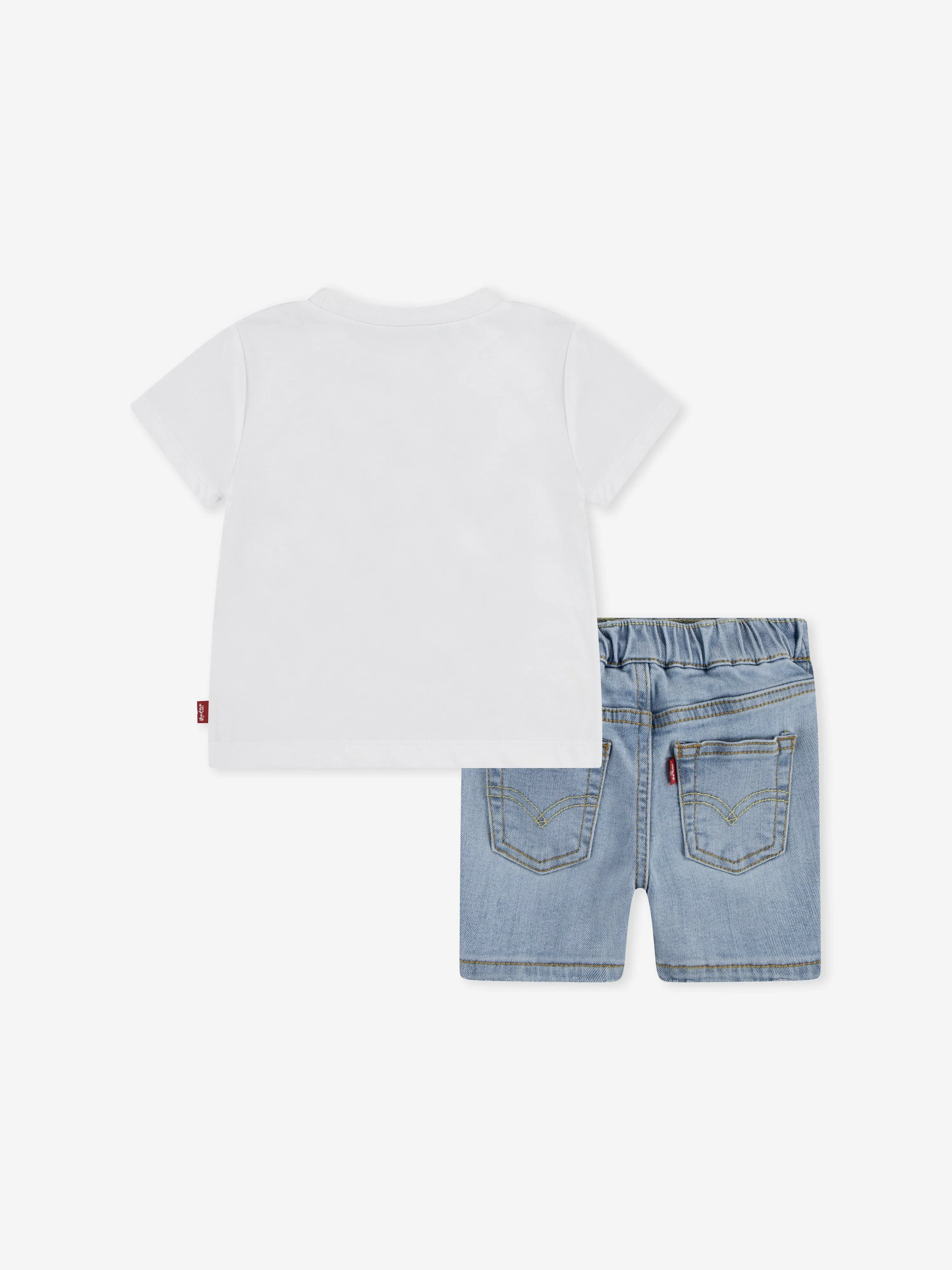 Baby Boys 3D Sailing Denim Set in White