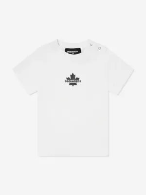 Baby Maple Leaf Logo T-Shirt in White