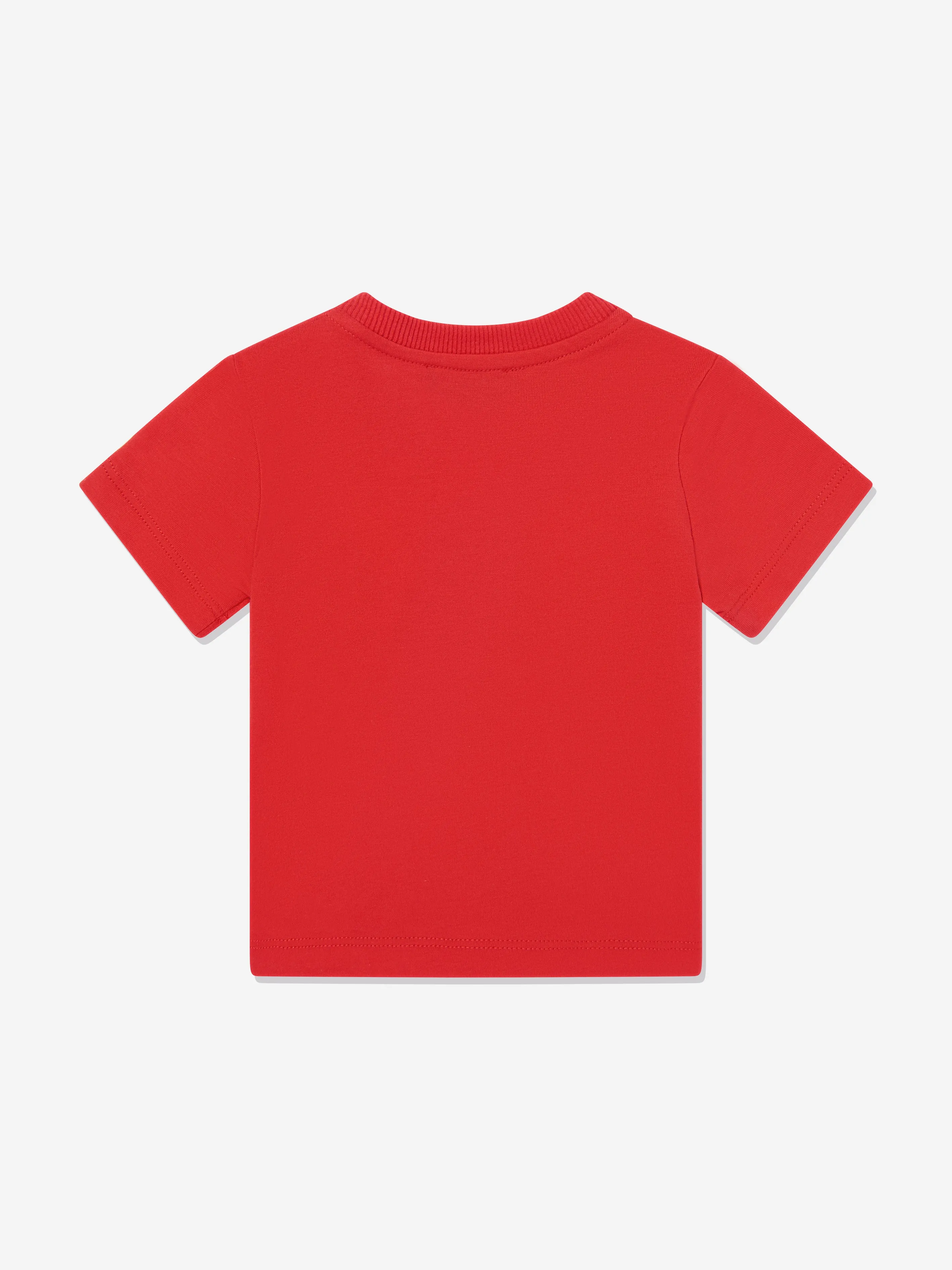 Baby Teddy Bear Logo T-Shirt in Red