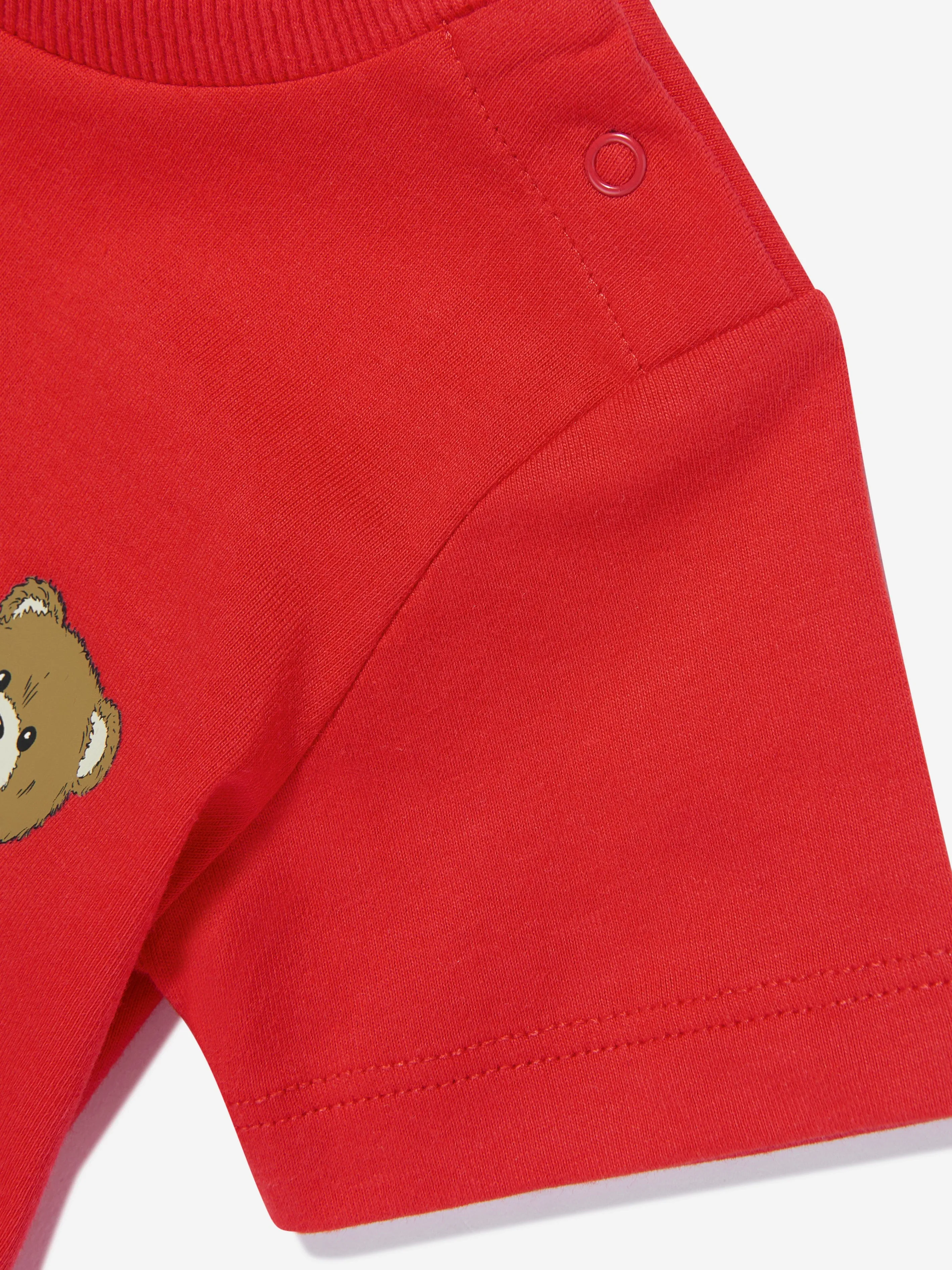 Baby Teddy Bear Logo T-Shirt in Red