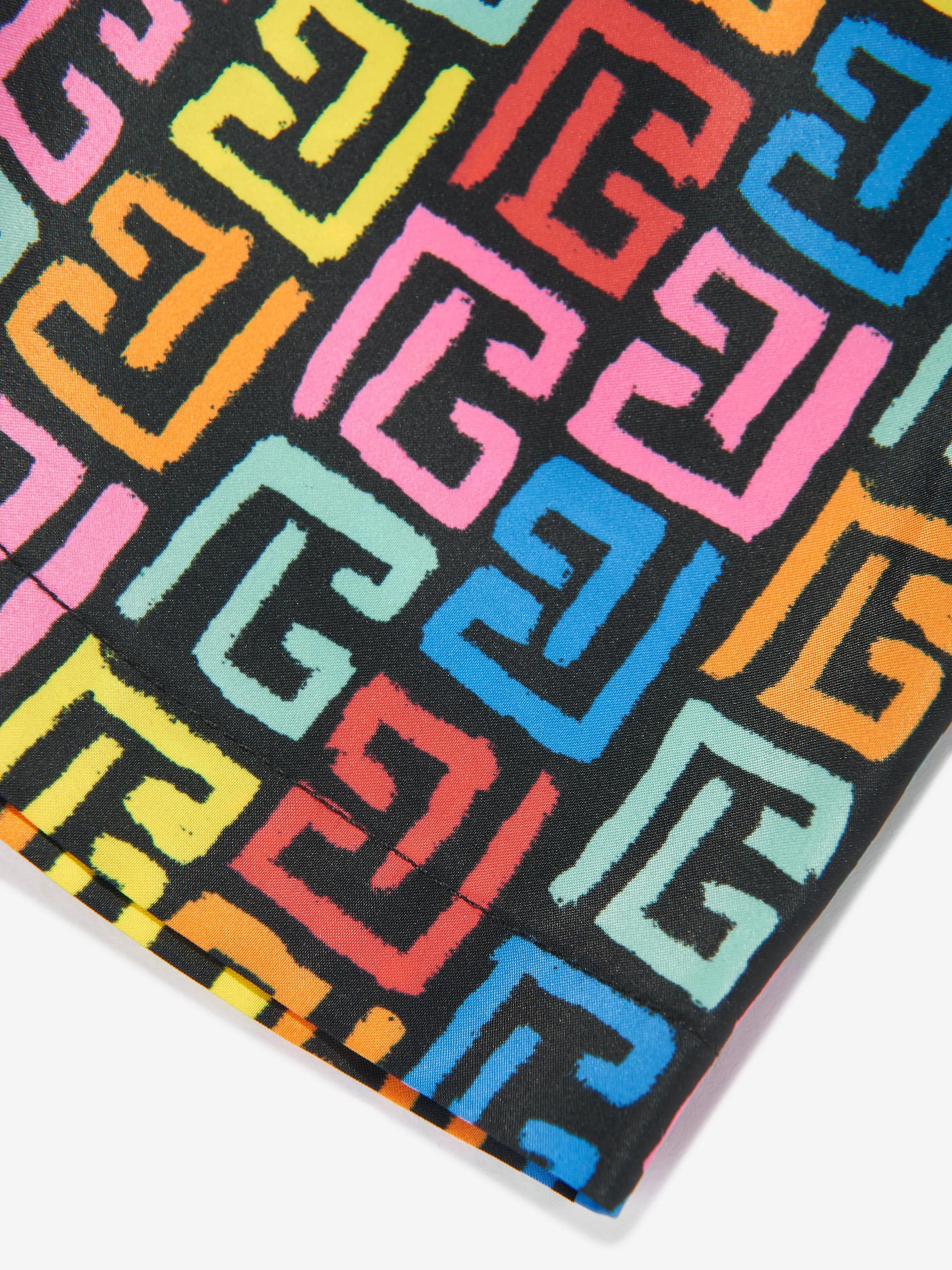 Balmain Boys Monogram Swim Shorts in Multicolour