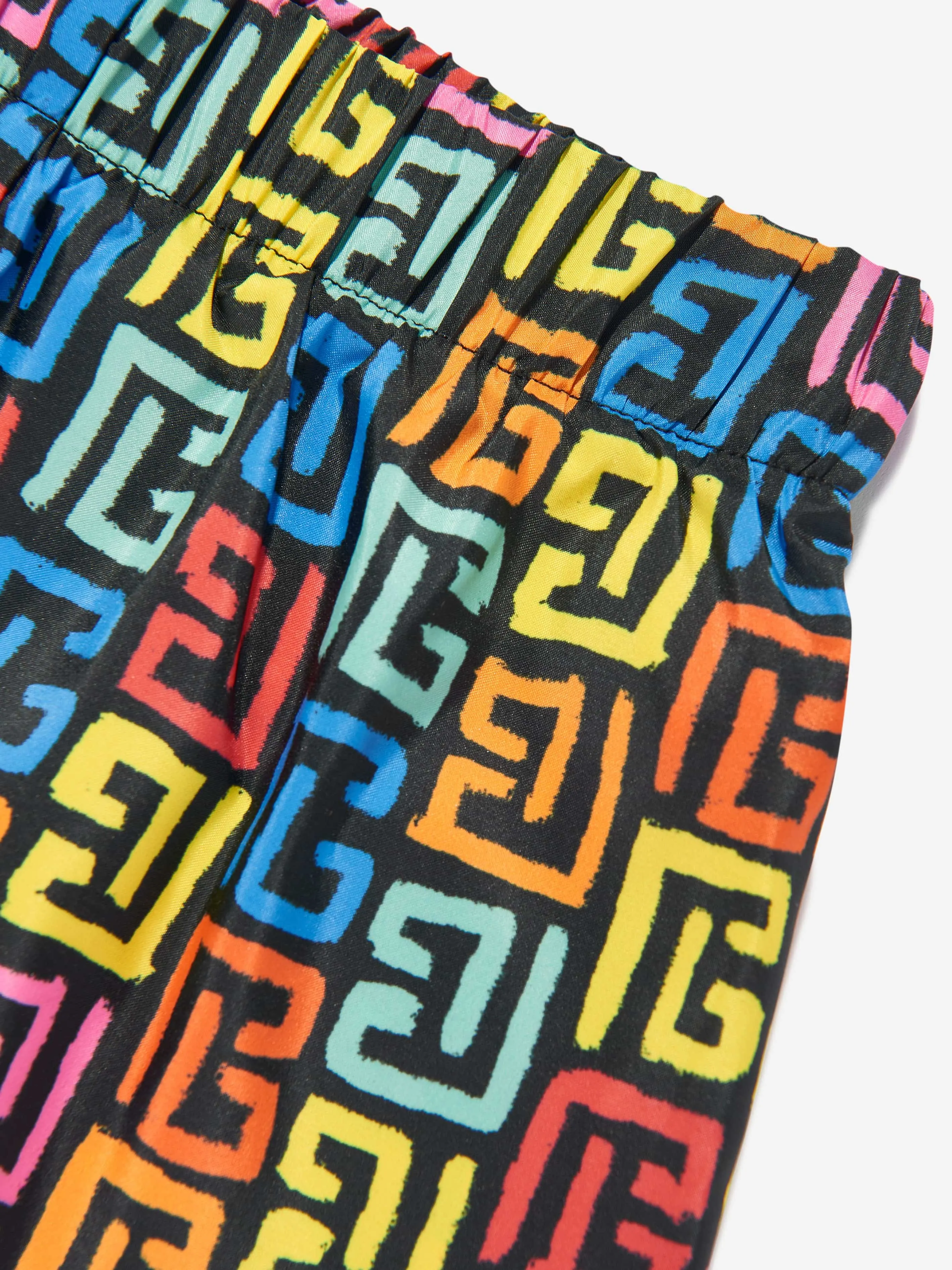 Balmain Boys Monogram Swim Shorts in Multicolour