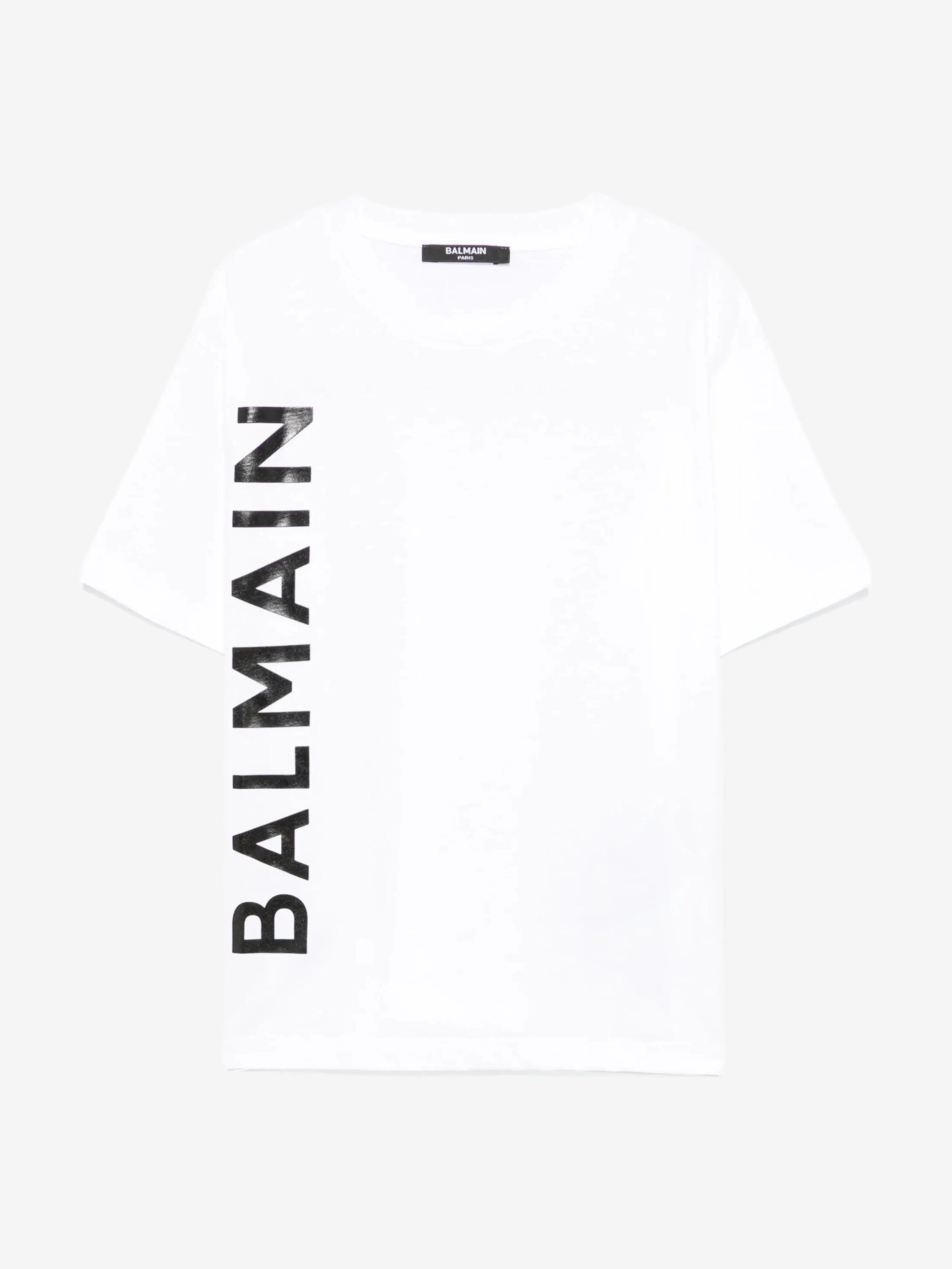 Balmain Kids Logo T-Shirt in White