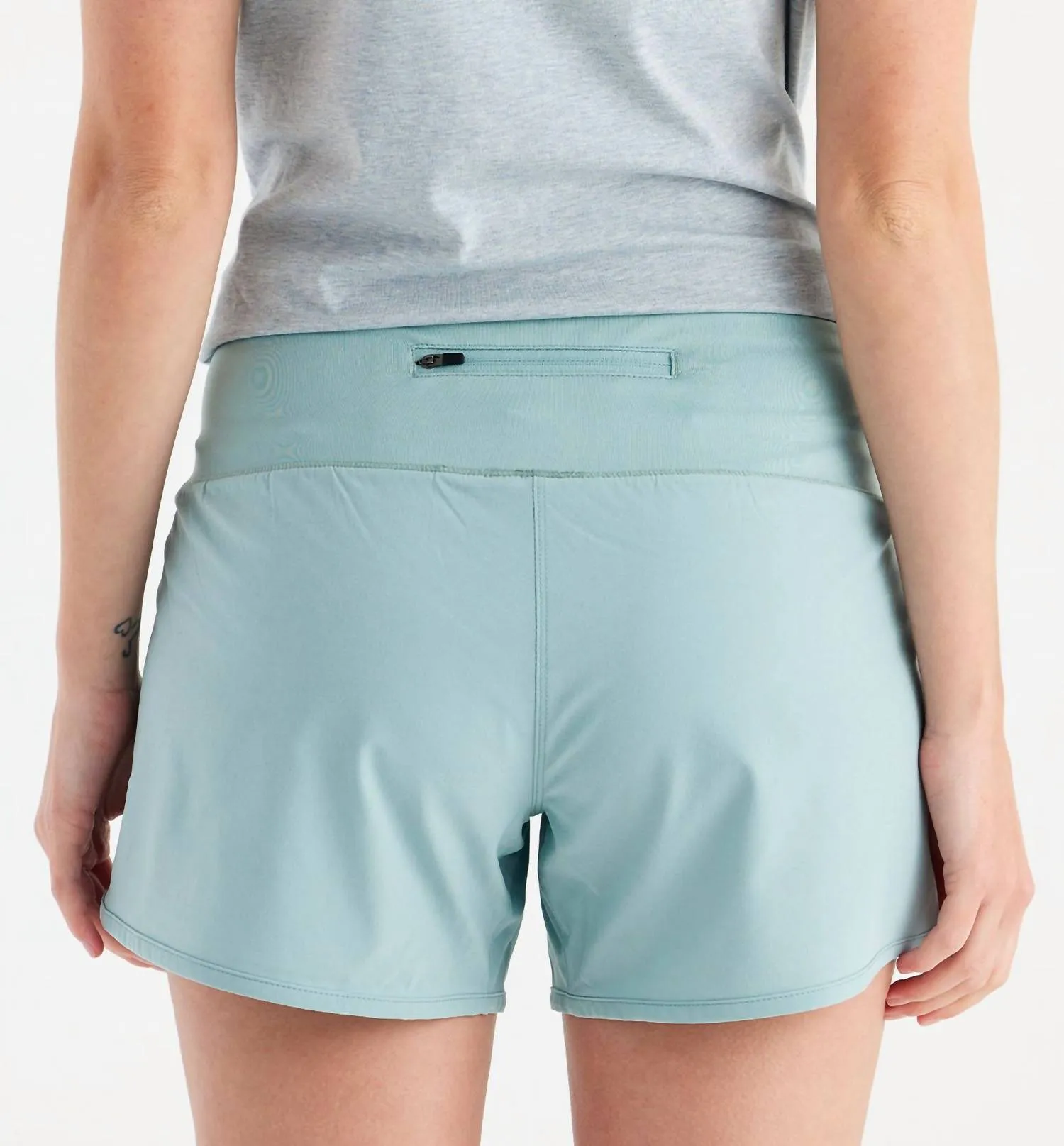 Bamboo-Lined Breeze Shorts In Sea Glass