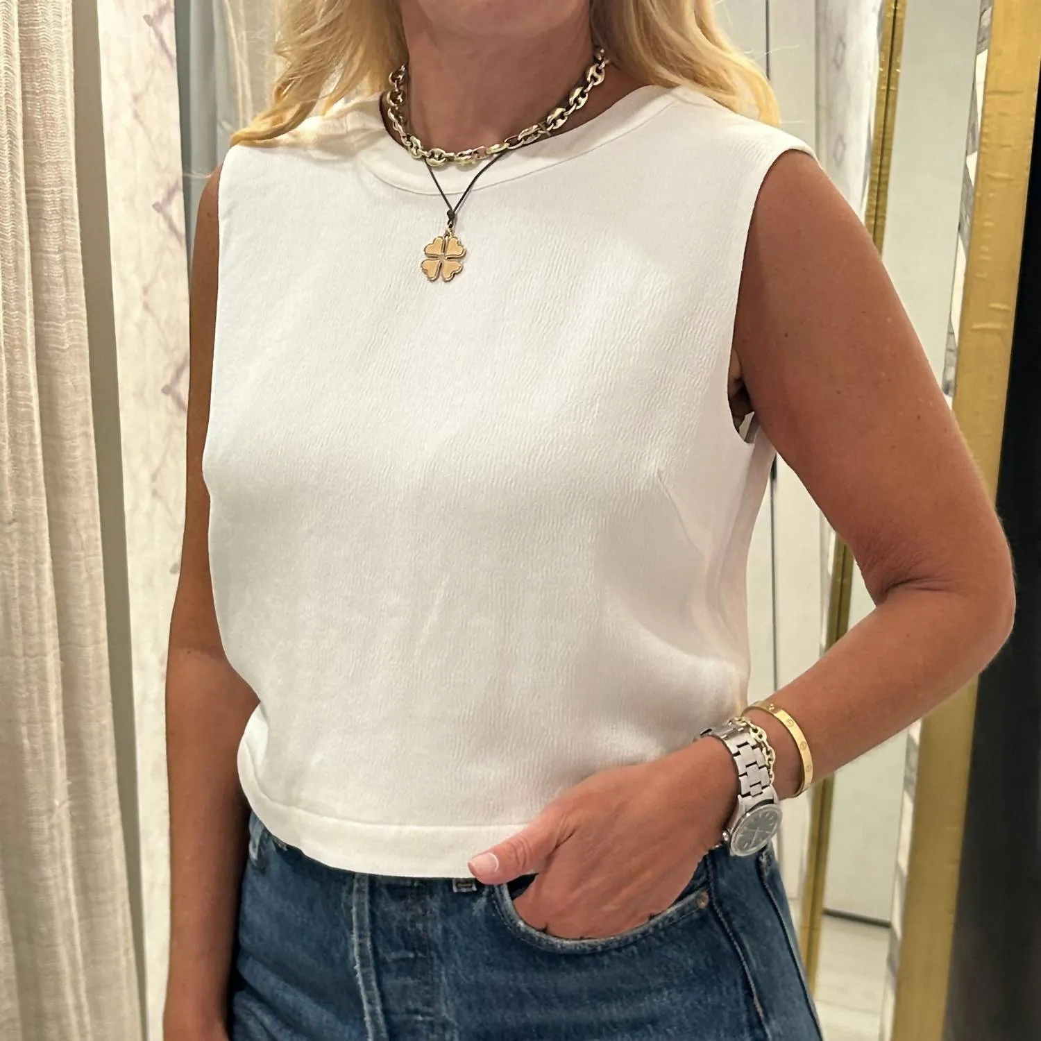 Beck Top In Off White