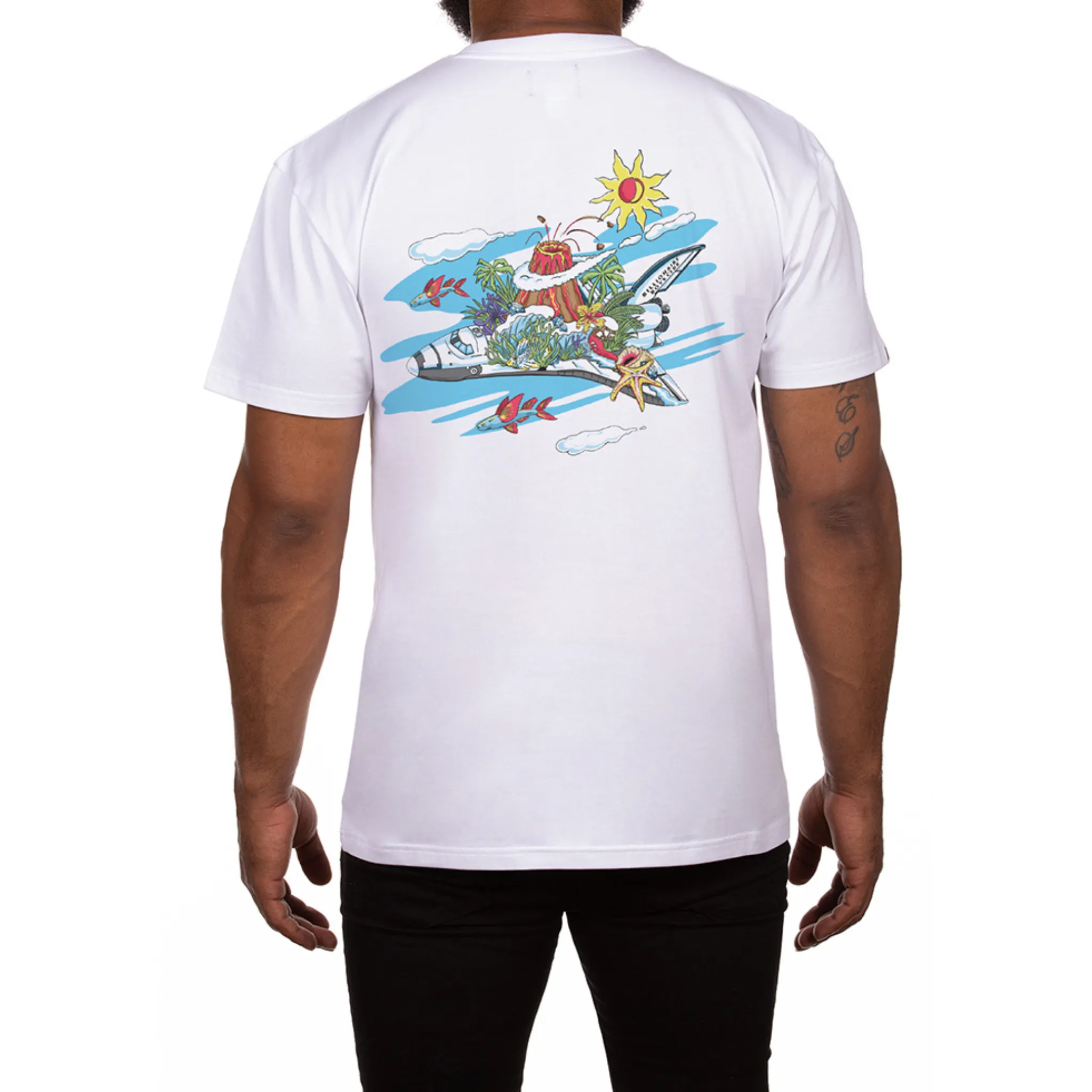 Billionaire Boys Club BB In Clouds SS Tee (Bleach White)
