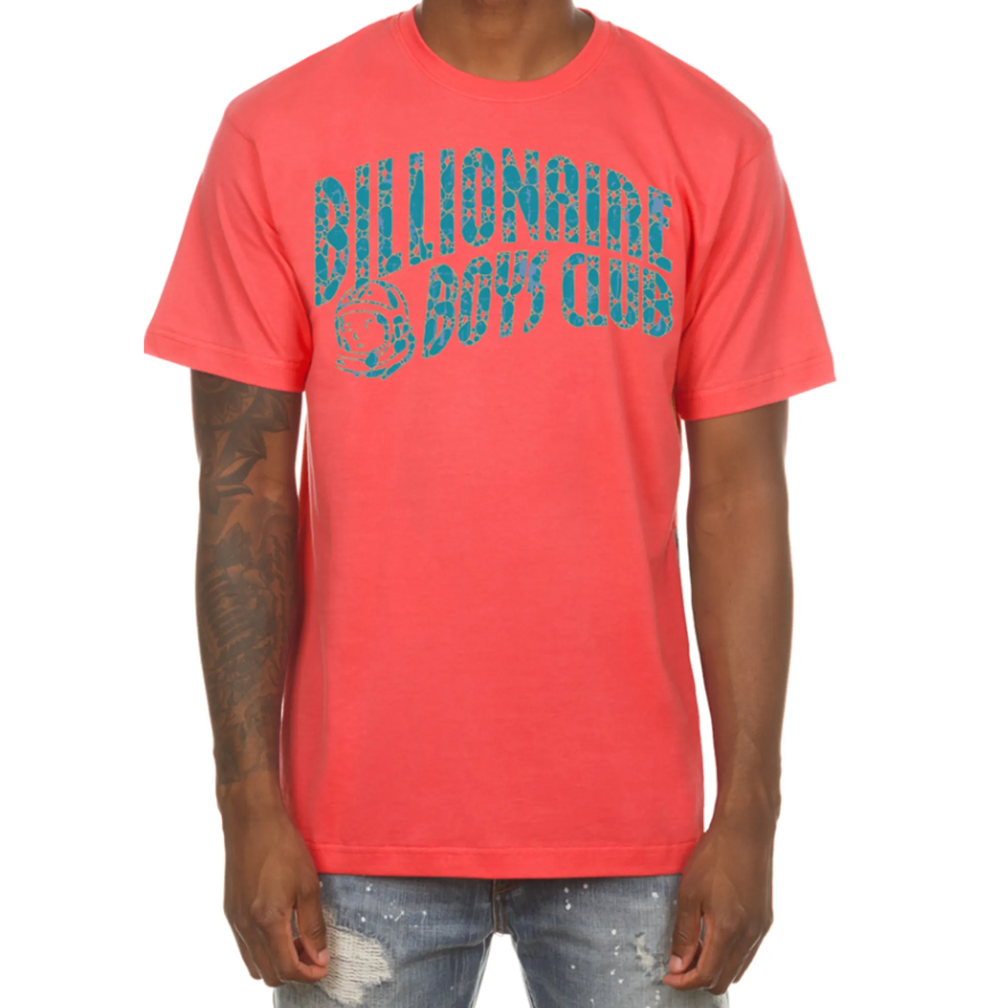 Billionaire Boys Club Cracked Arch Tee (Hot Coral)