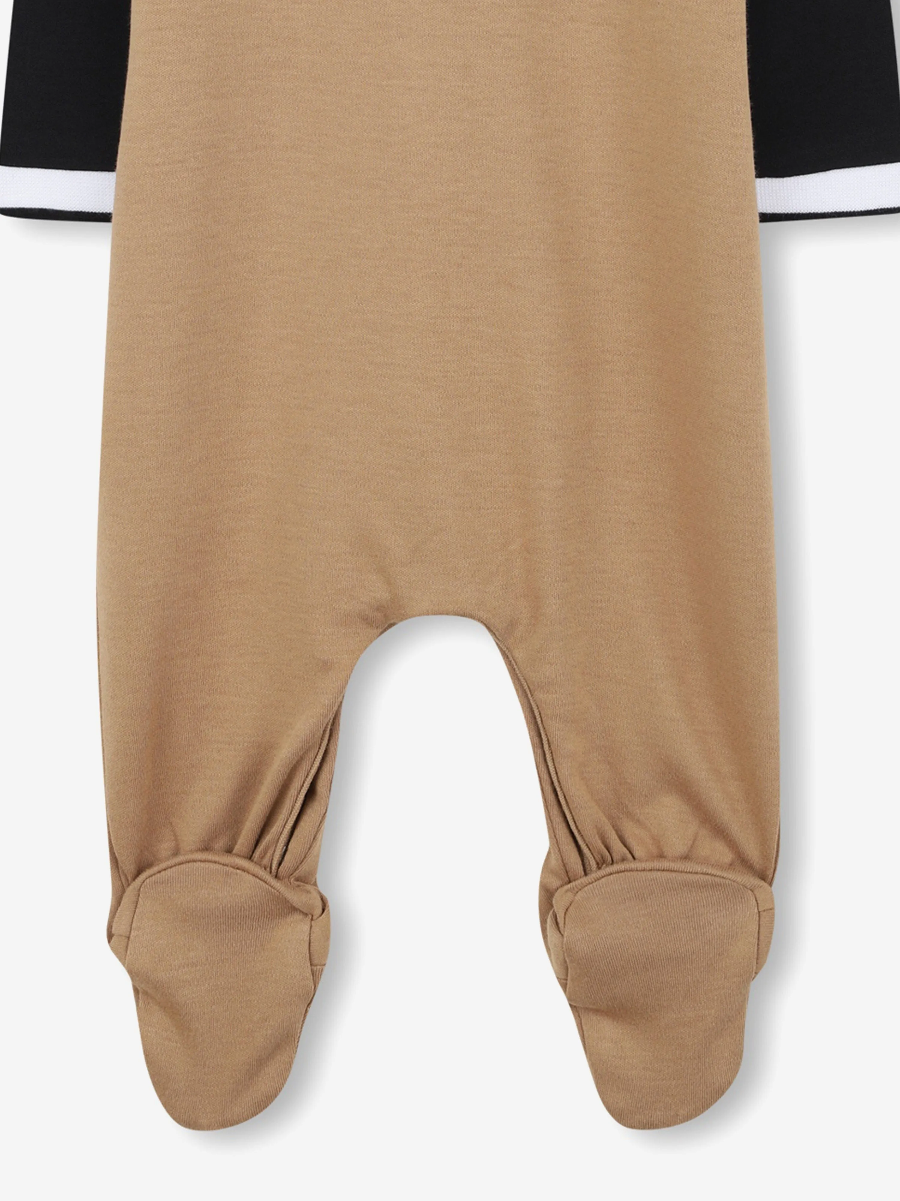 BOSS Baby Boys Colourblock Babygrow in Brown