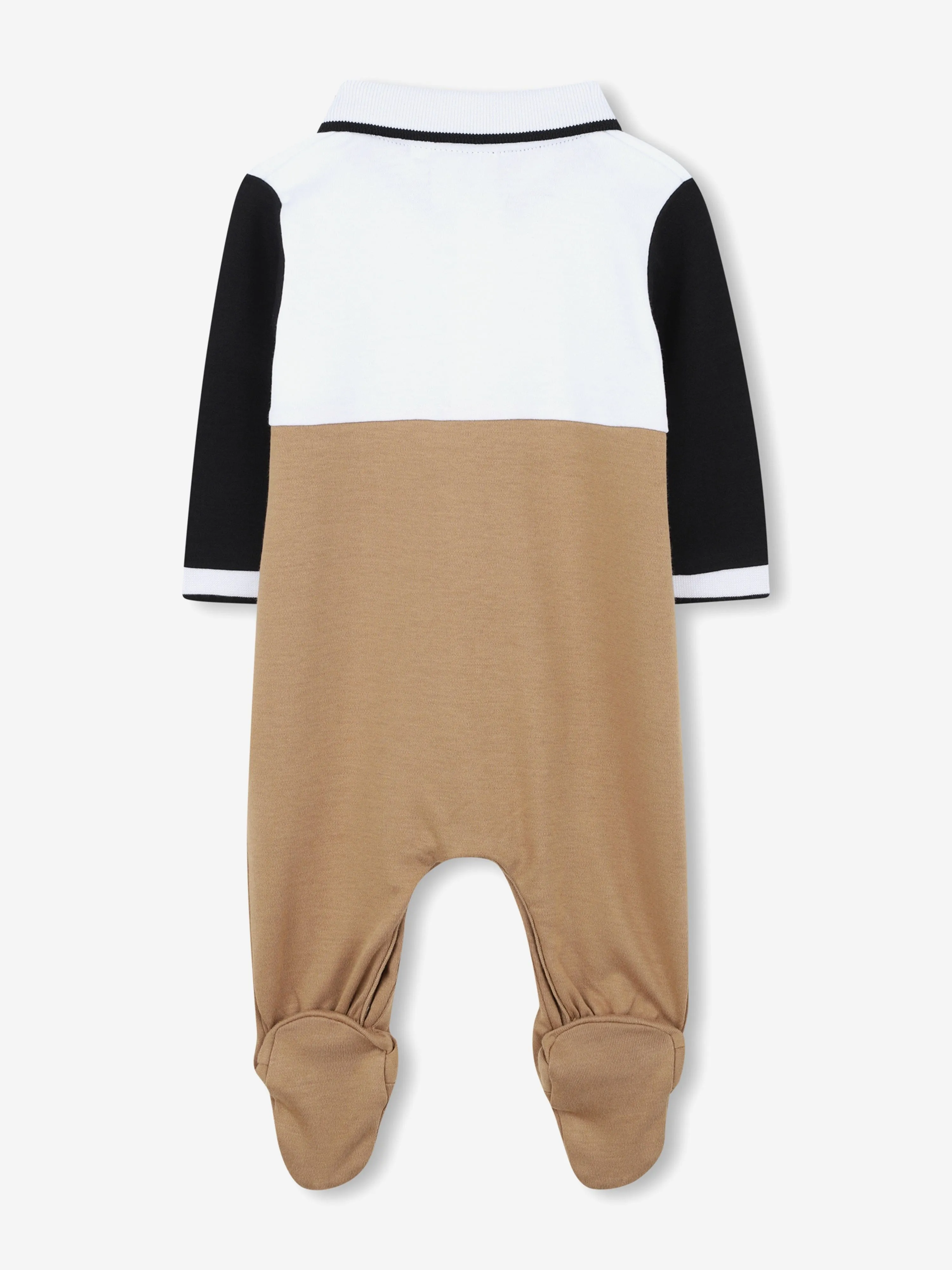 BOSS Baby Boys Colourblock Babygrow in Brown