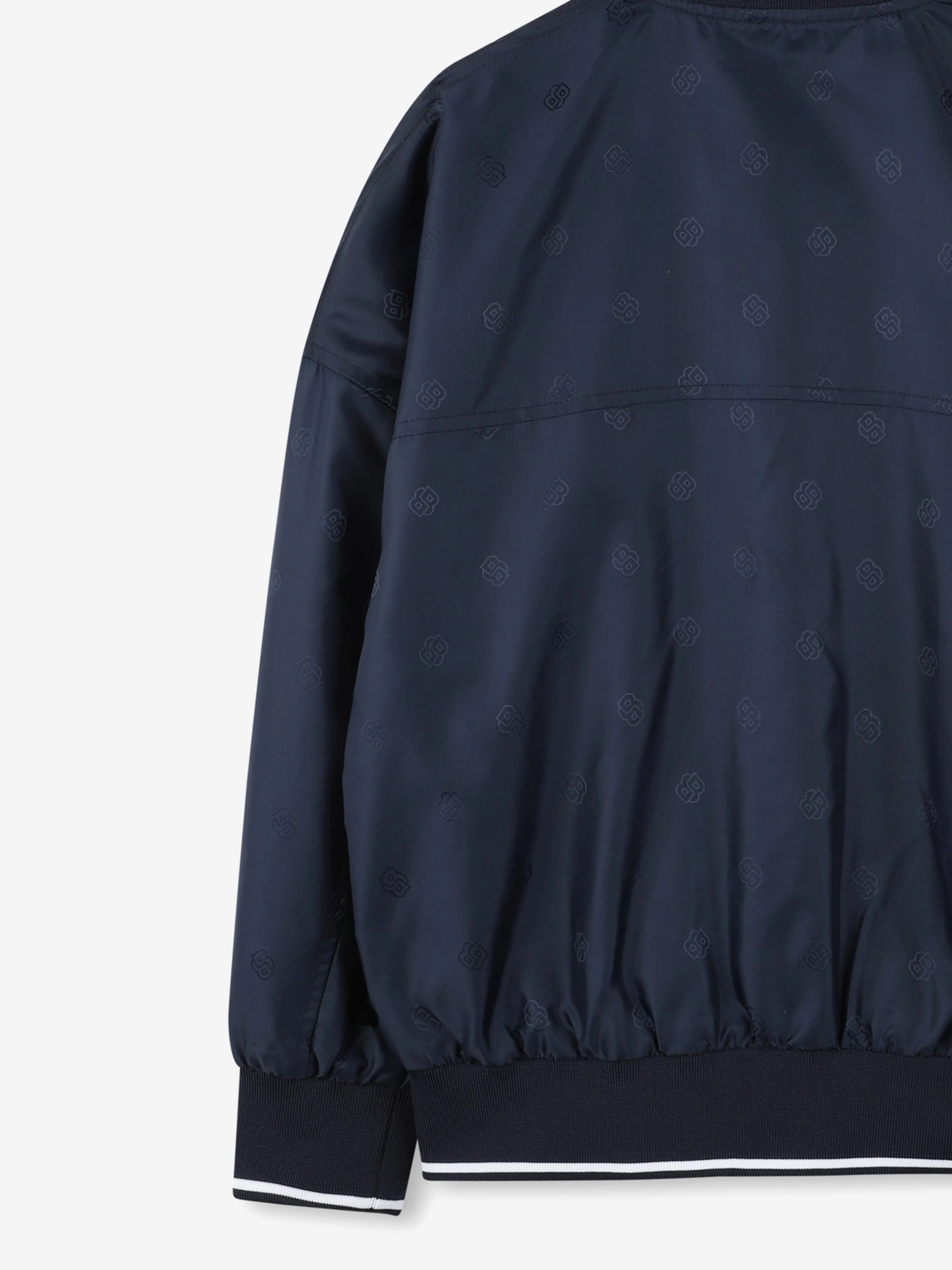 BOSS Boys Double B Jacquard Jacket in Navy