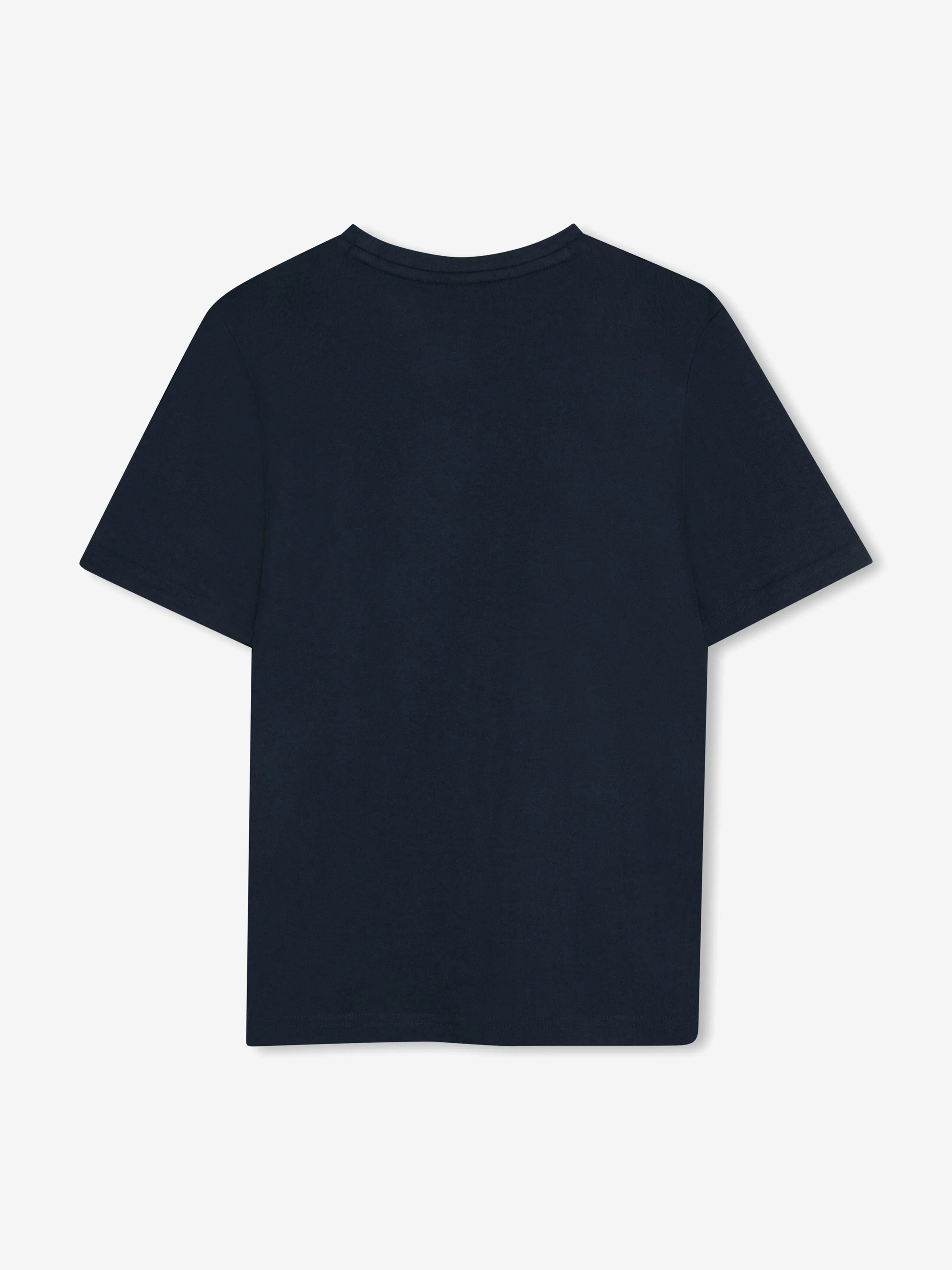 BOSS Boys Multi Logo T-Shirt in Navy