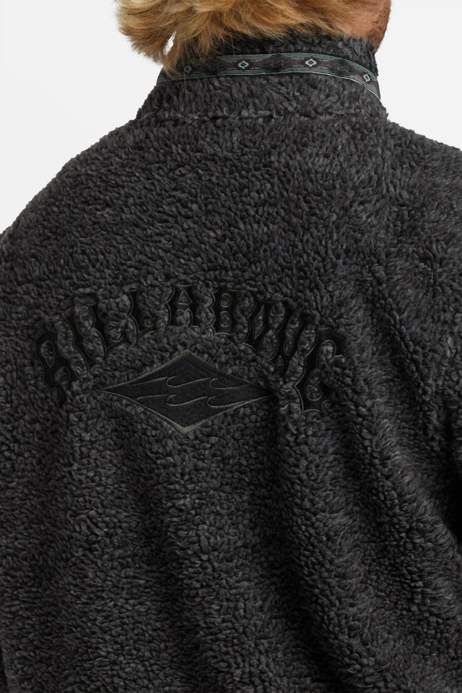 Boundary Tombstone Fleece Jacket In Black Heather