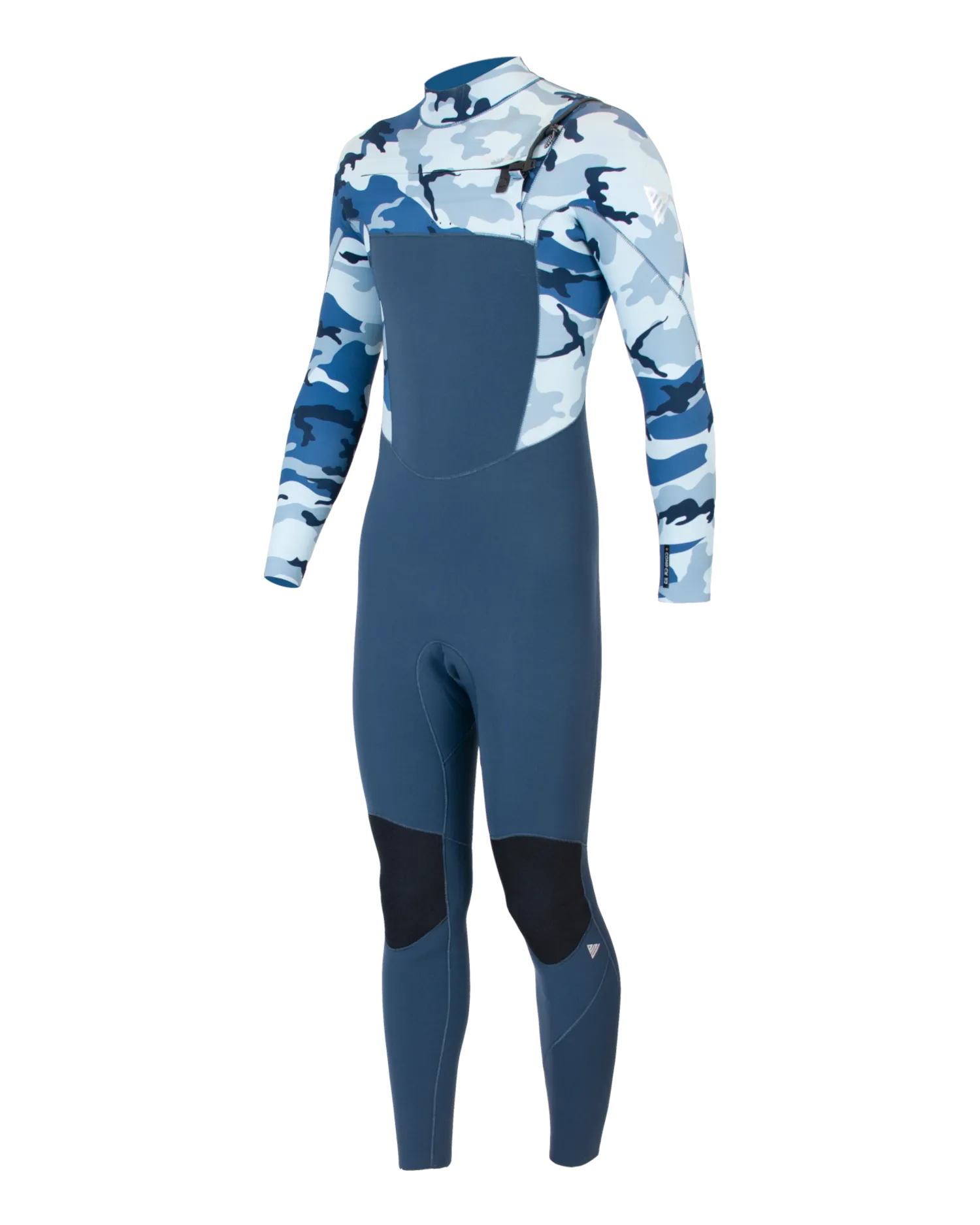 Boys Comp CX 4/3mm Chest Zip Wetsuit in Camo