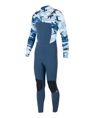 Boys Comp CX 4/3mm Chest Zip Wetsuit in Camo