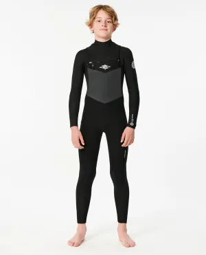 Boys Dawn Patrol 5/3mm Chest Zip Wetsuit in Black