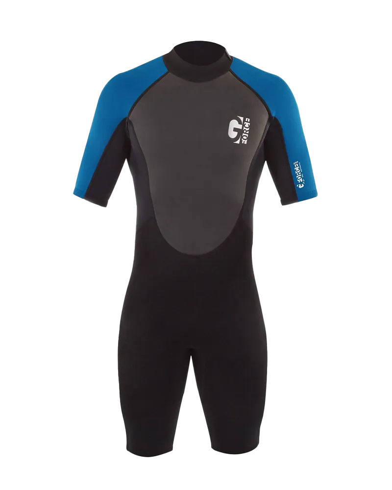 Boys G-Force 3/2mm Shorty Wetsuit in Black & Zafir