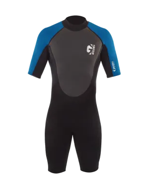 Boys G-Force 3/2mm Shorty Wetsuit in Black & Zafir