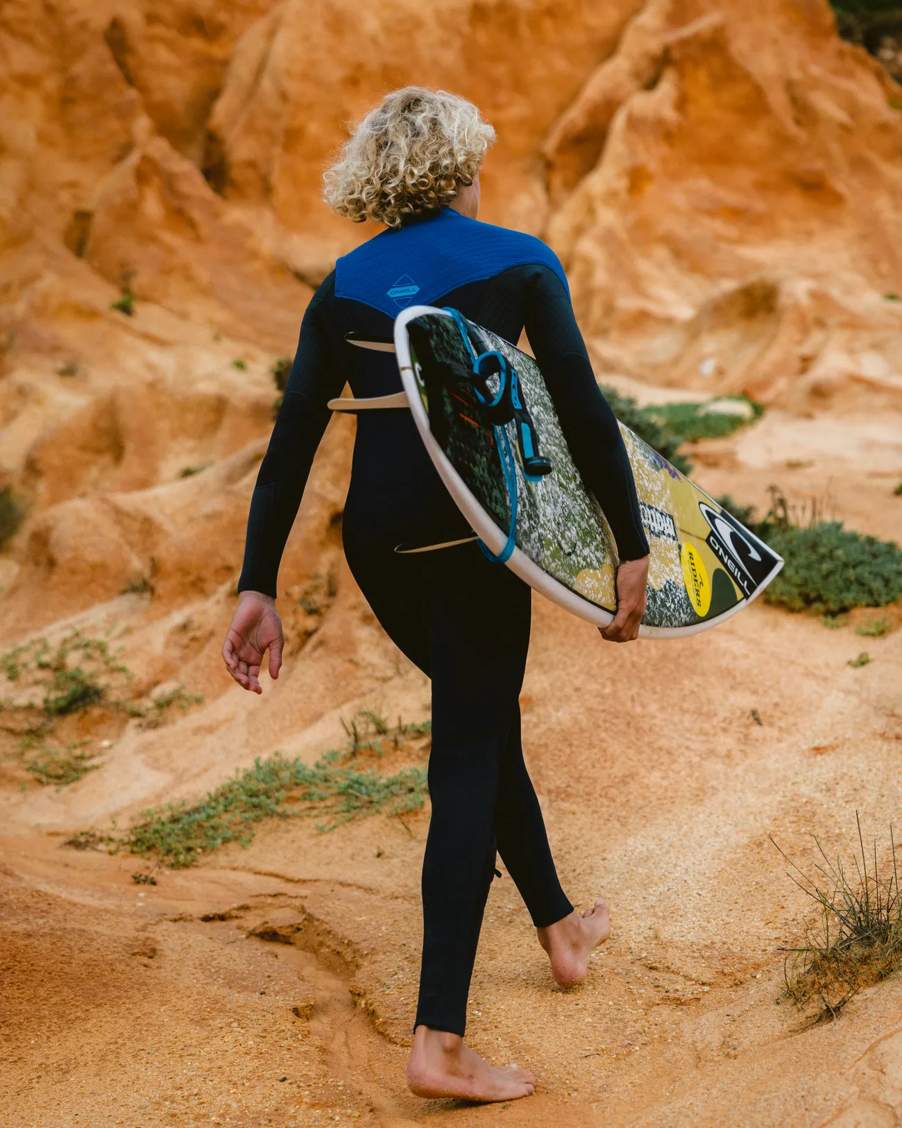 Boys HyperFreak 4/3mm  Chest Zip Wetsuit in Dark Orion, Deep Sea & Copen Blue