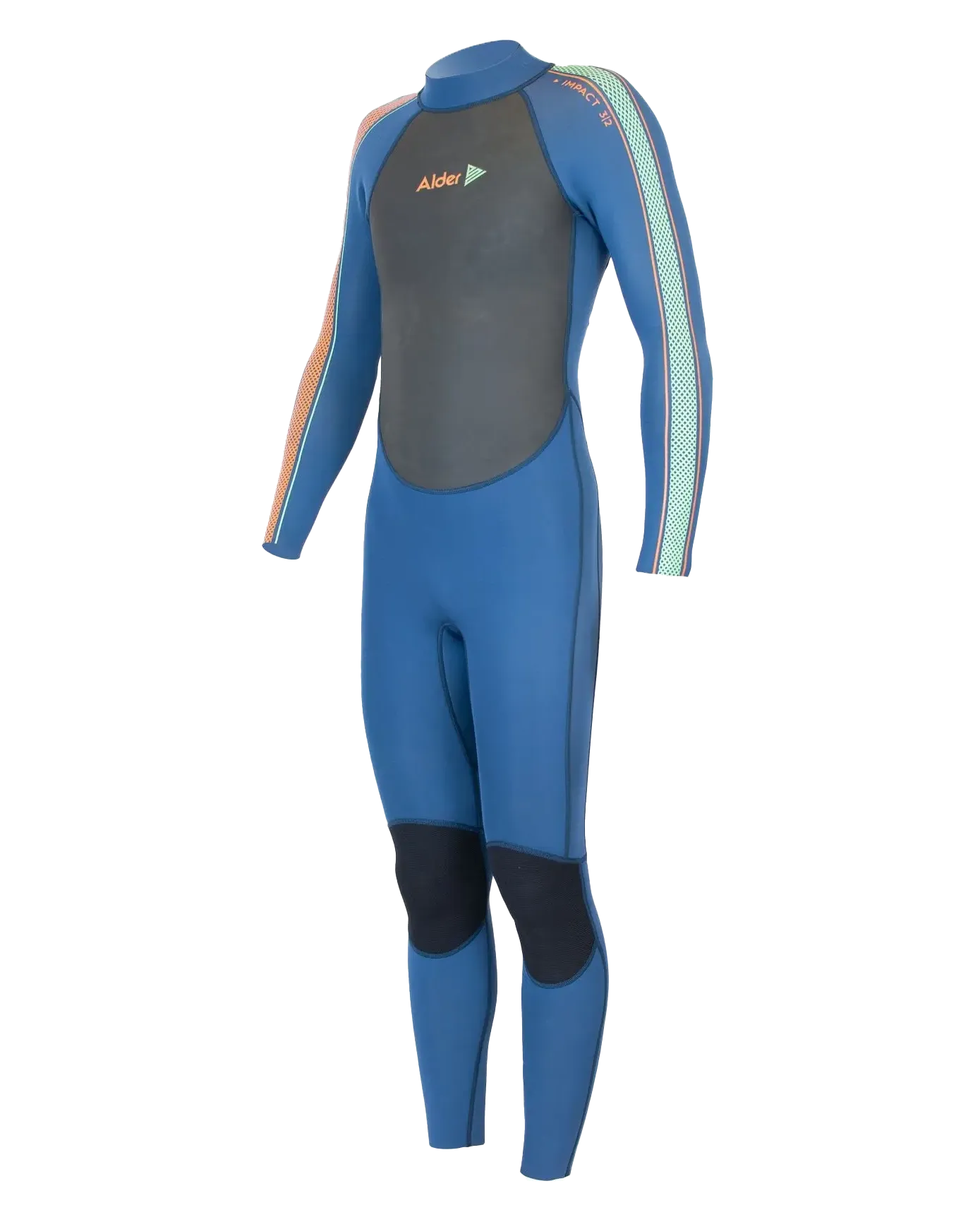 Boys Impact 3/2mm Back Zip Wetsuit in Blue