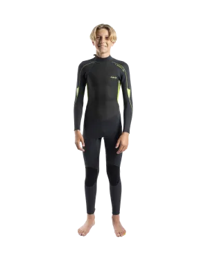 Boys Impact 3/2mm Back Zip Wetsuit in Green