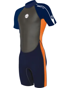 Boys Impact 3/2mm Shorty Wetsuit in Orange