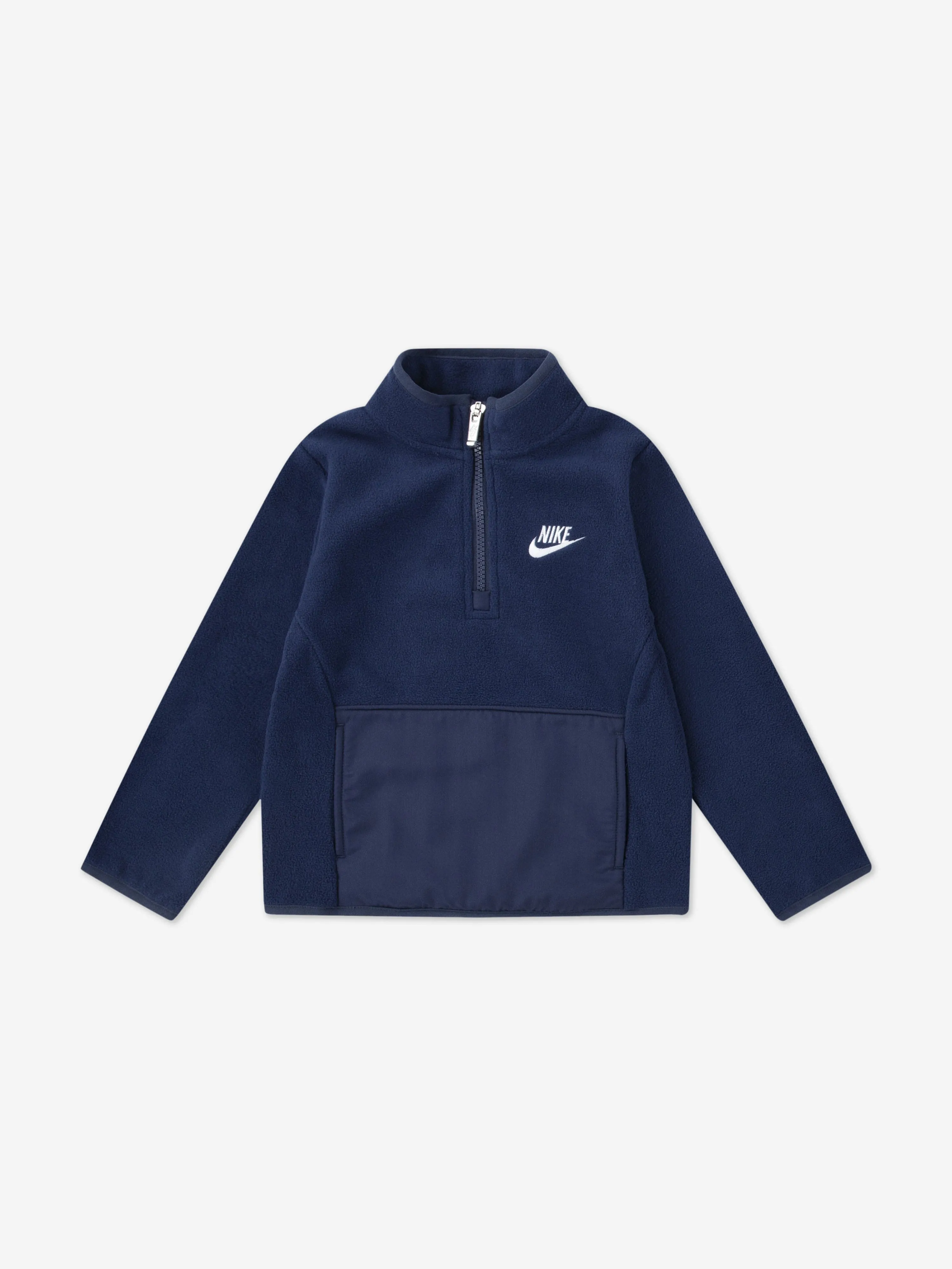 Boys Lifestyle Essential 1/2 Zip Tracksuit in Navy