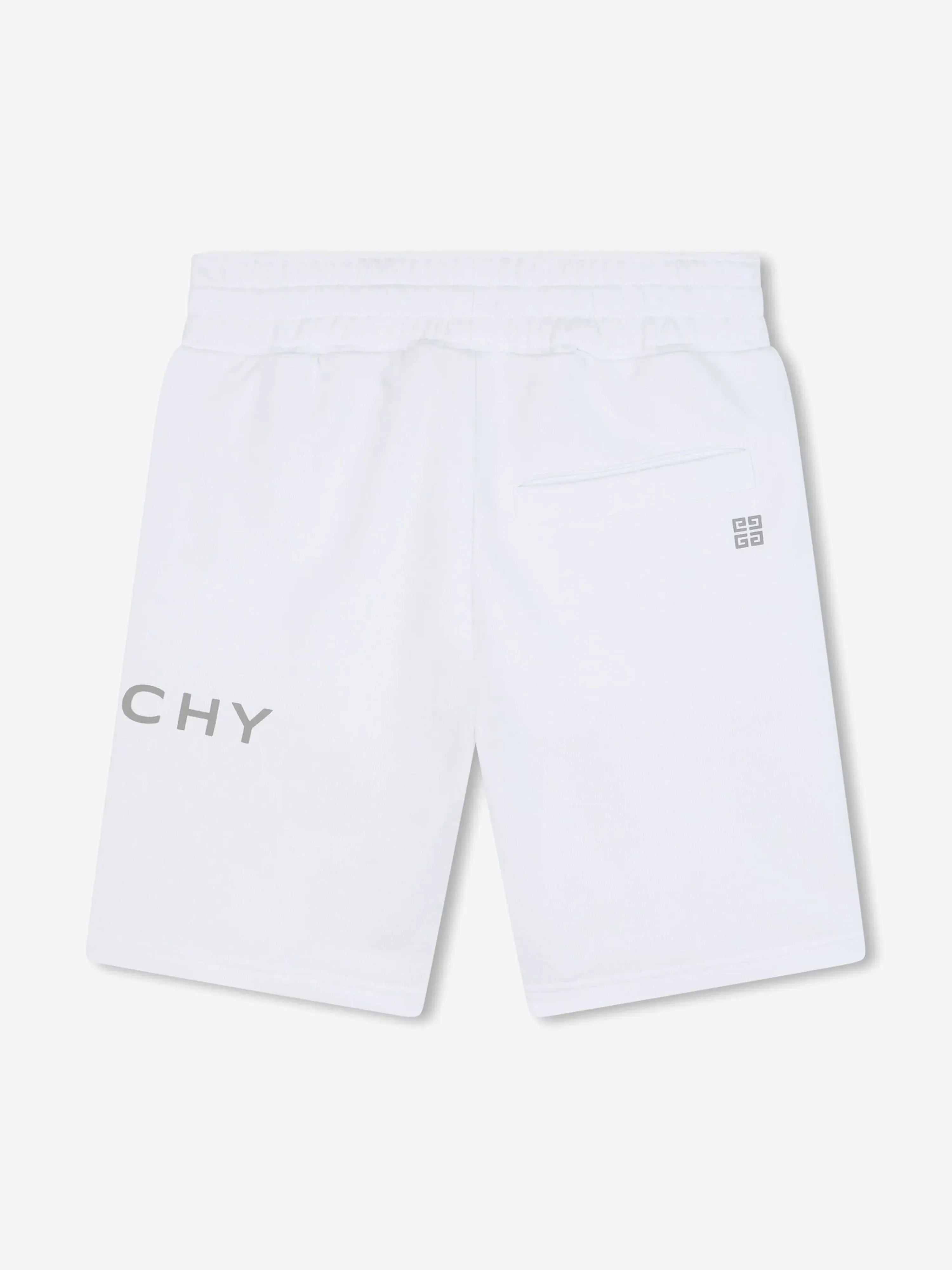 Boys Logo Print Shorts in White