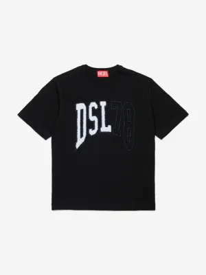 Boys Logo T-Shirt in Black