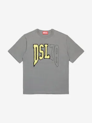 Boys Logo T-Shirt in Grey