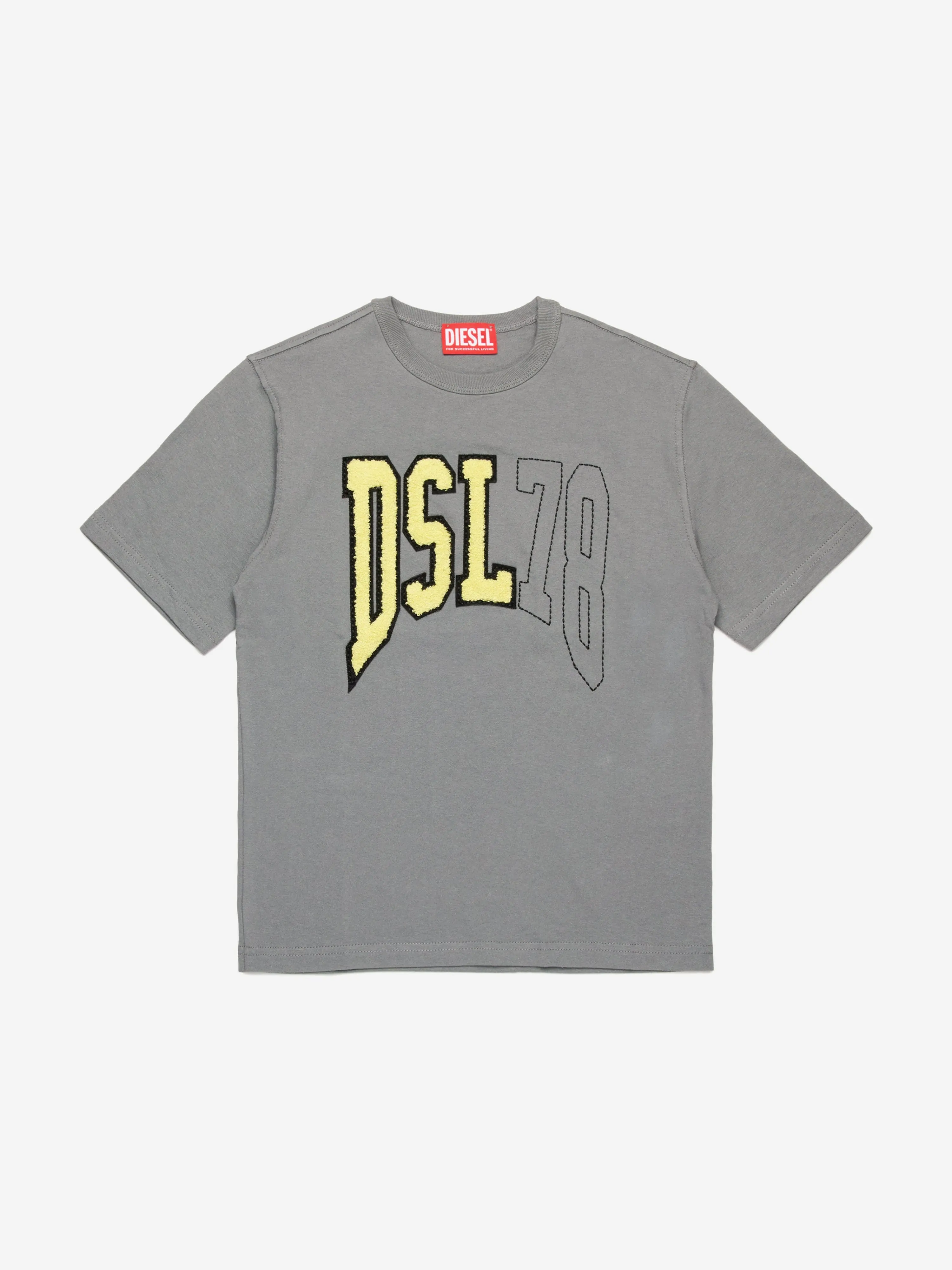 Boys Logo T-Shirt in Grey
