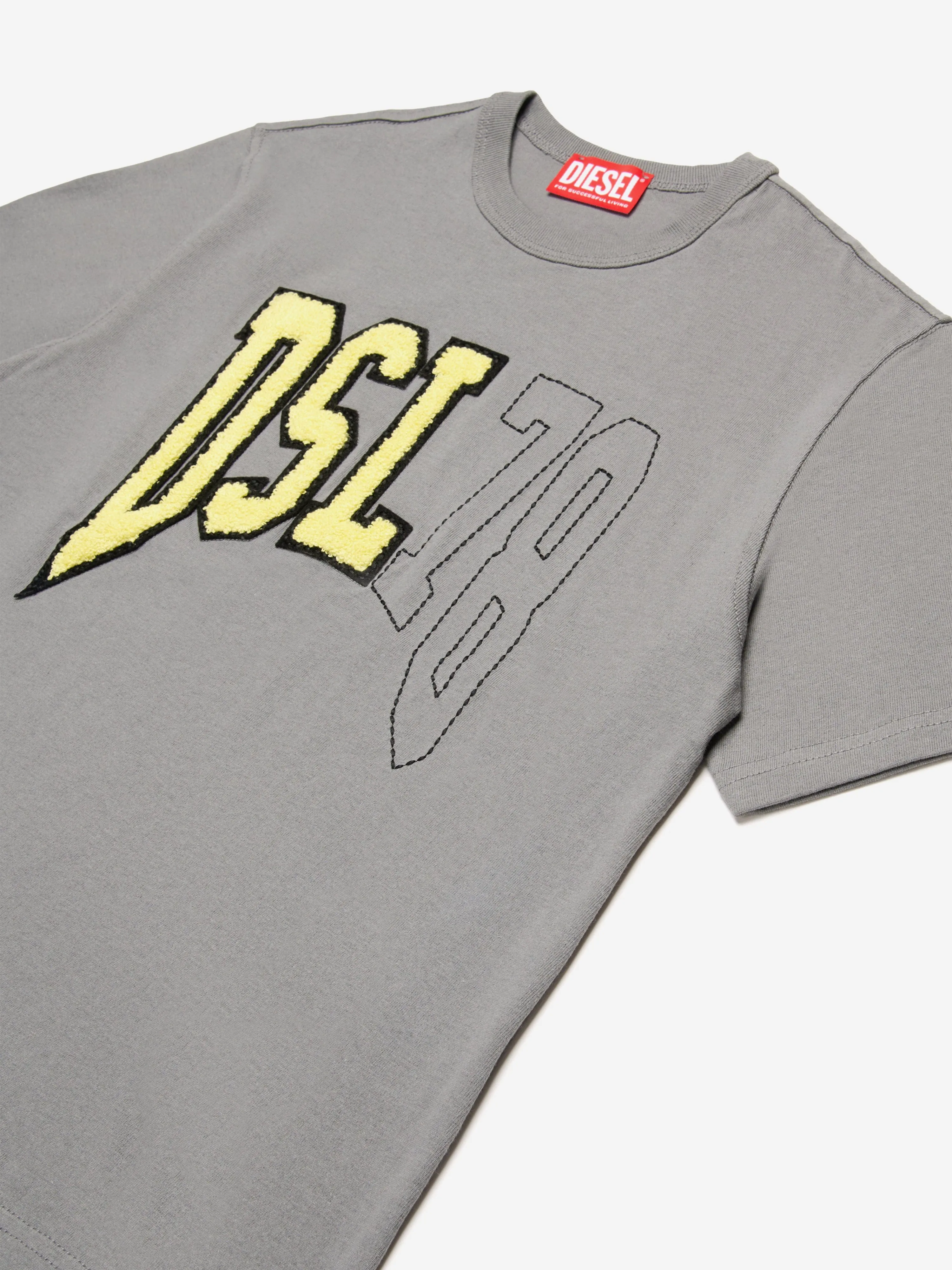 Boys Logo T-Shirt in Grey