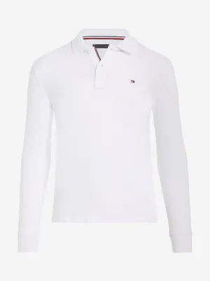 Boys Long Sleeve Polo Shirt in White