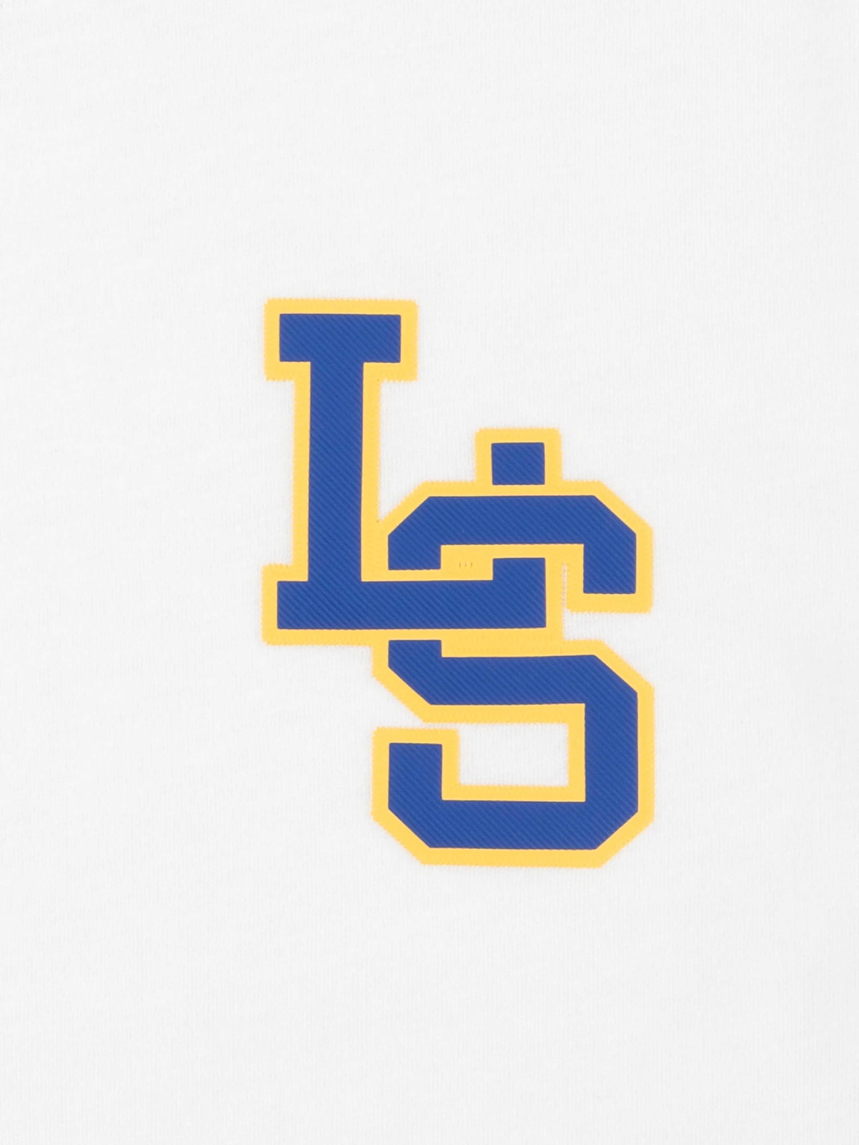 Boys LS Monogram T-Shirt in White