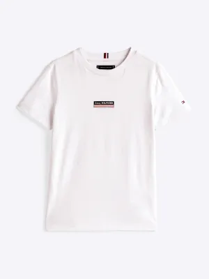 Boys Monotype Striped T-Shirt in White