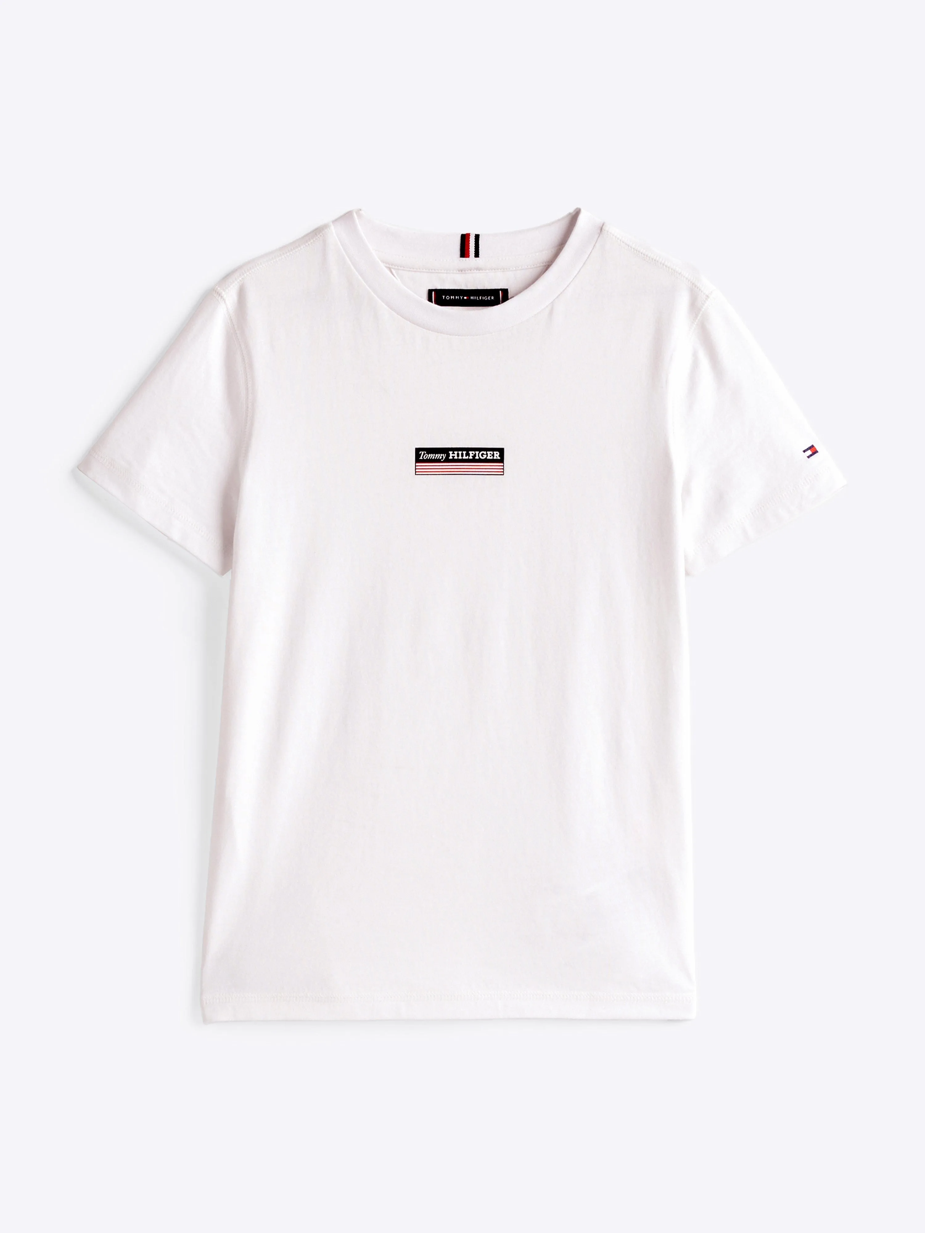 Boys Monotype Striped T-Shirt in White